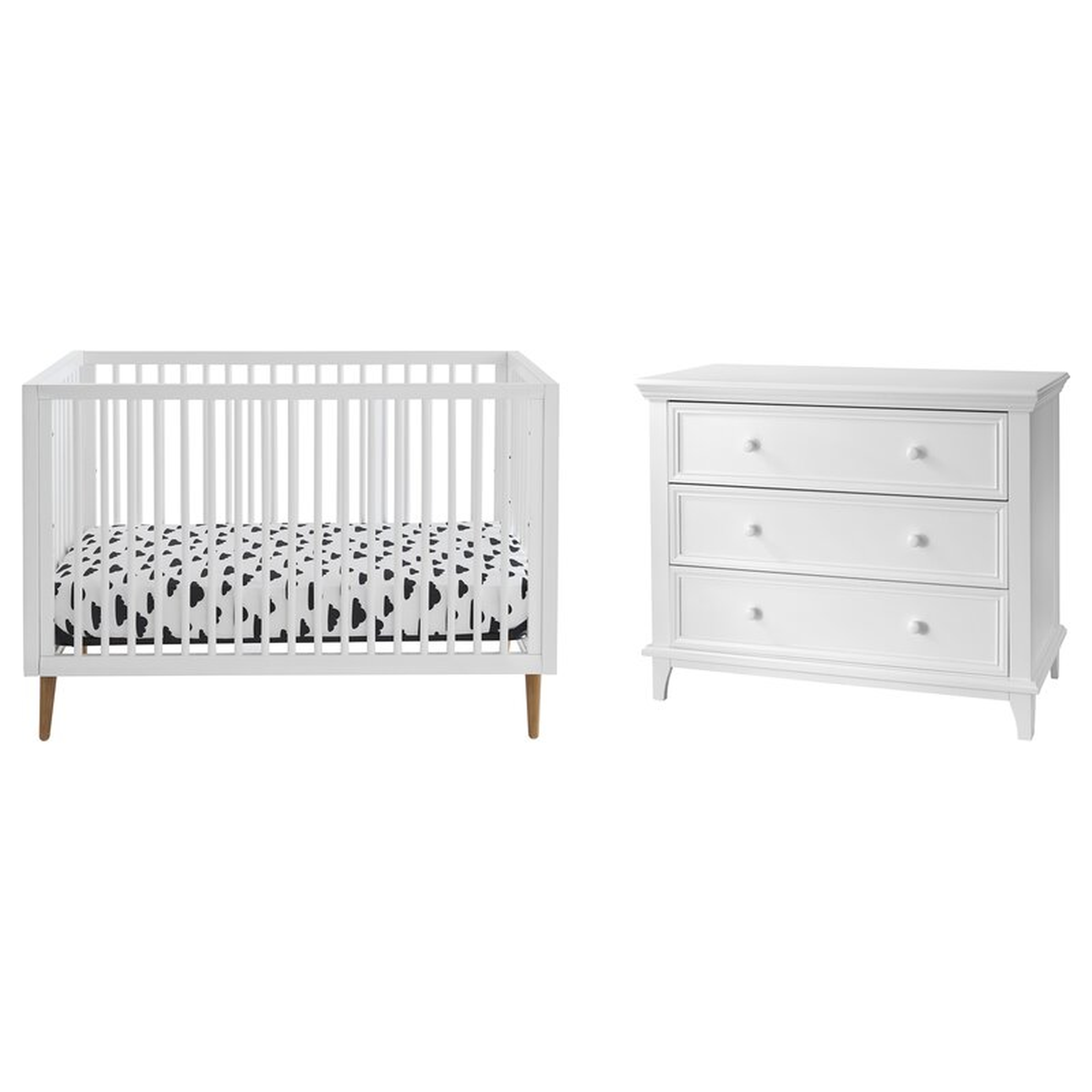 Roscoe Convertible Standard Nursery Furniture Set - Wayfair