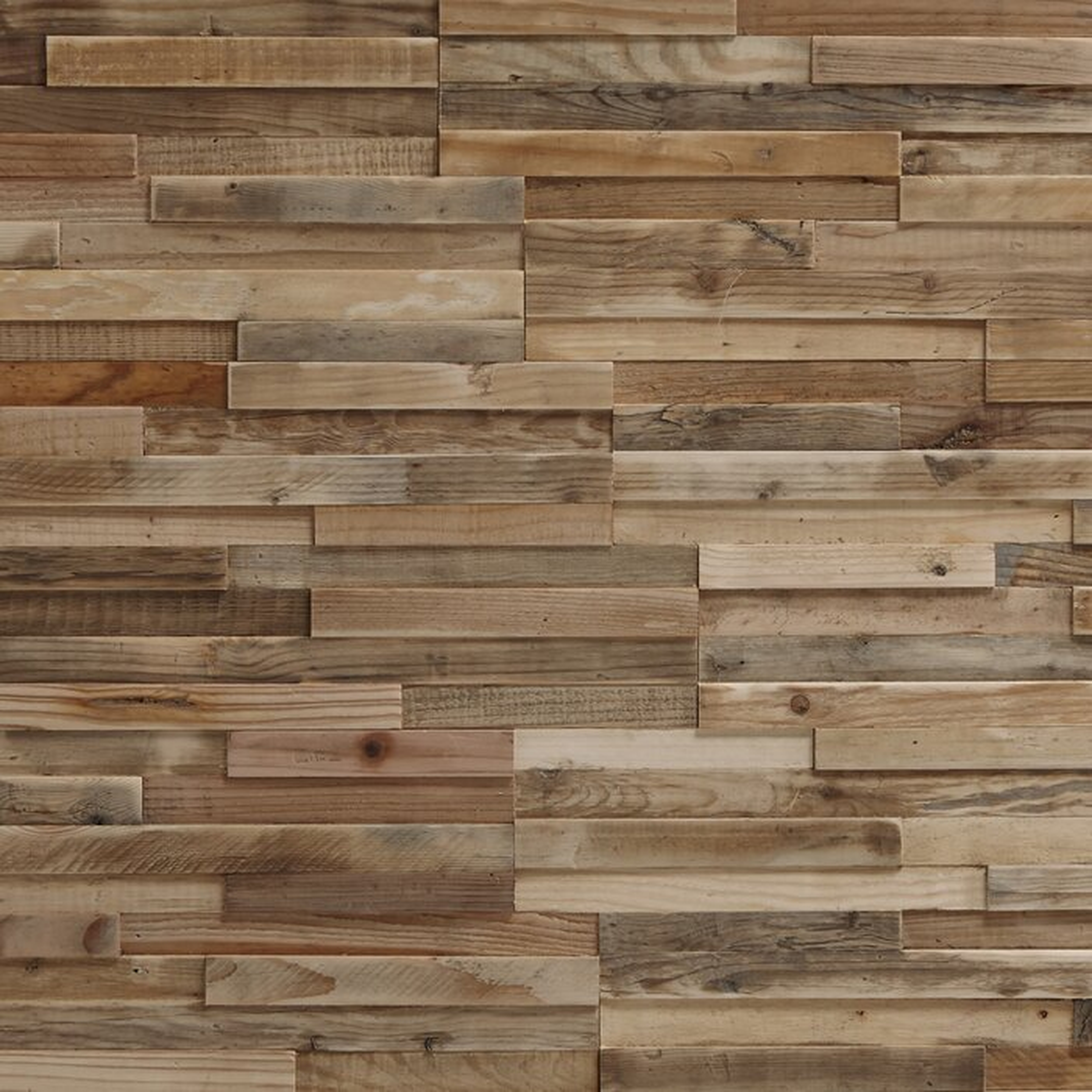 Rachal 8.50" L x 19.75" W Reclaimed Peel and Stick Solid Wood Wall Paneling, 7.4 sq ft per pack - Wayfair