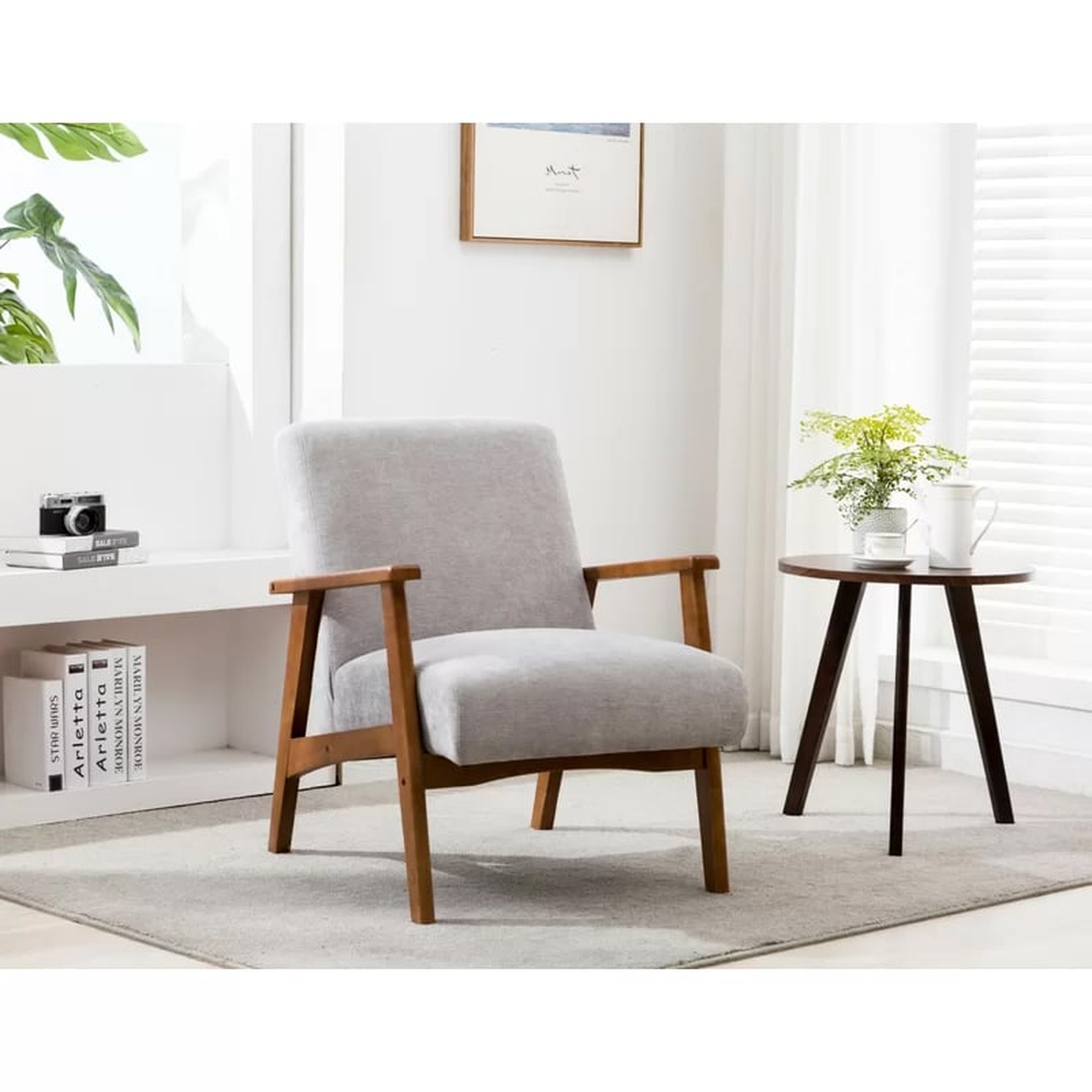 25'' Wide Genuine Suede Armchair - Wayfair