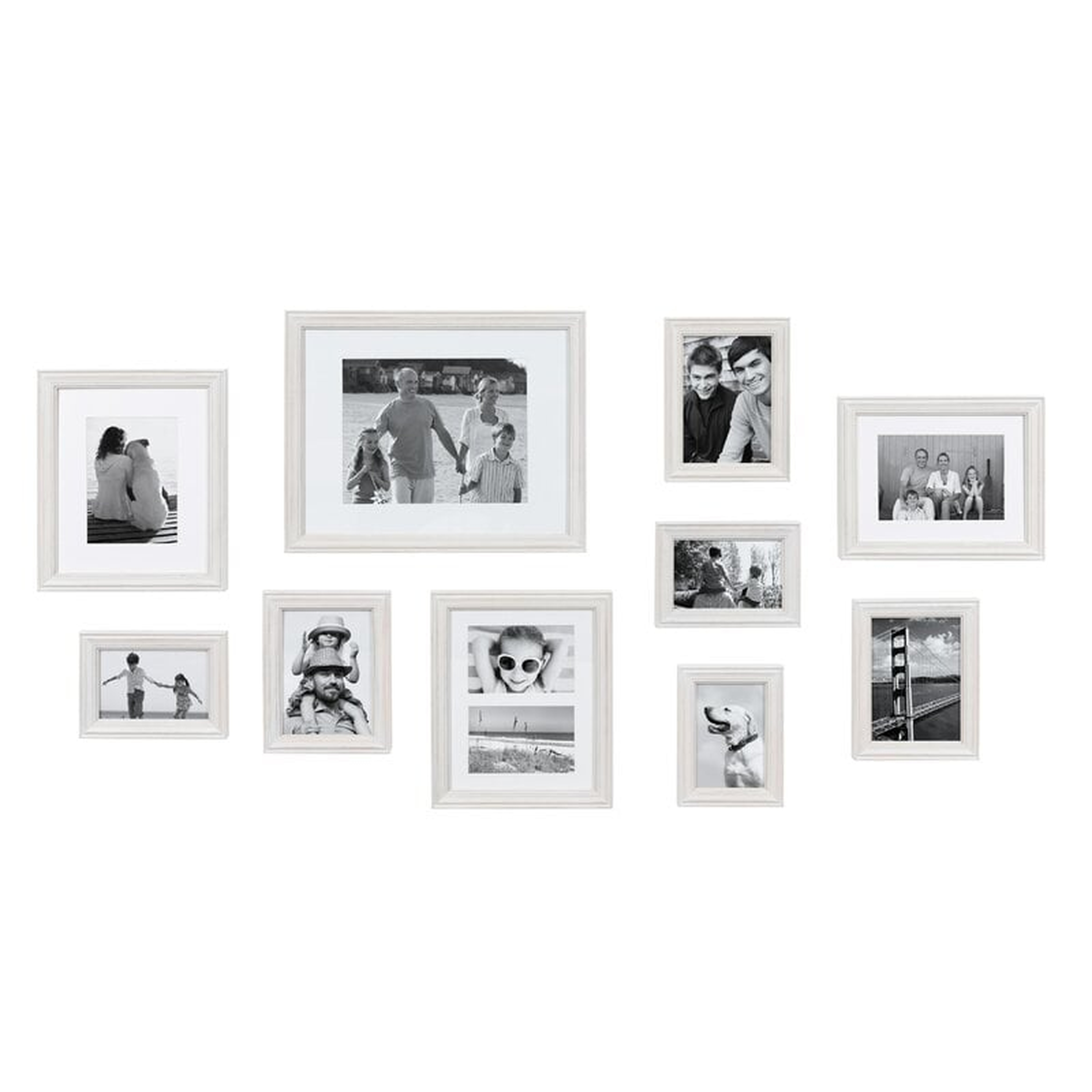 10 Piece Sturminster Gallery Picture Frame Set / White - Wayfair