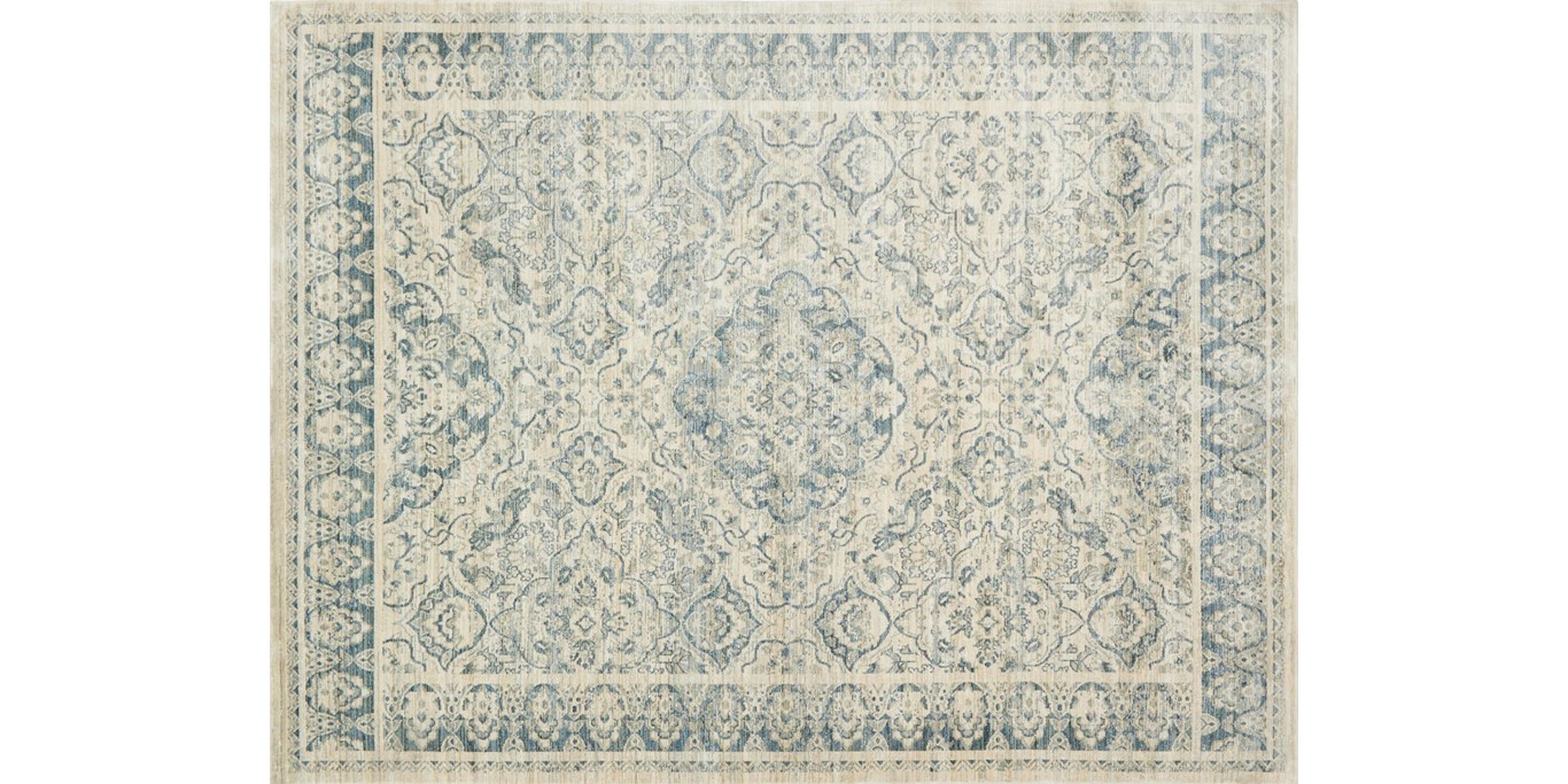 Trousdale Collection TX-02 ED IVORY / BLUE 7'10" X 10'-6" - Loloi Rugs