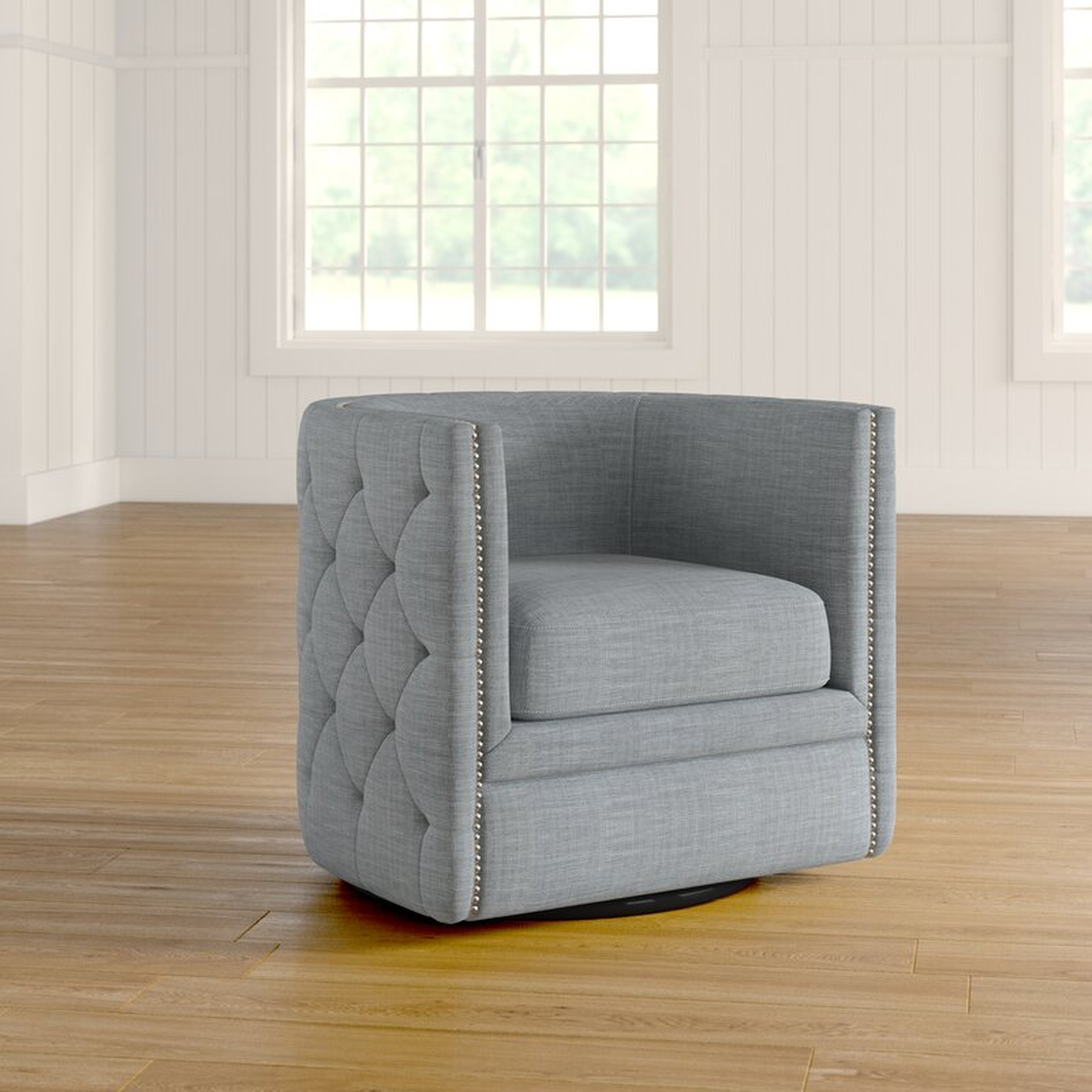 Lavaca 30.3'' Wide Tufted Swivel Barrel Chair - Wayfair