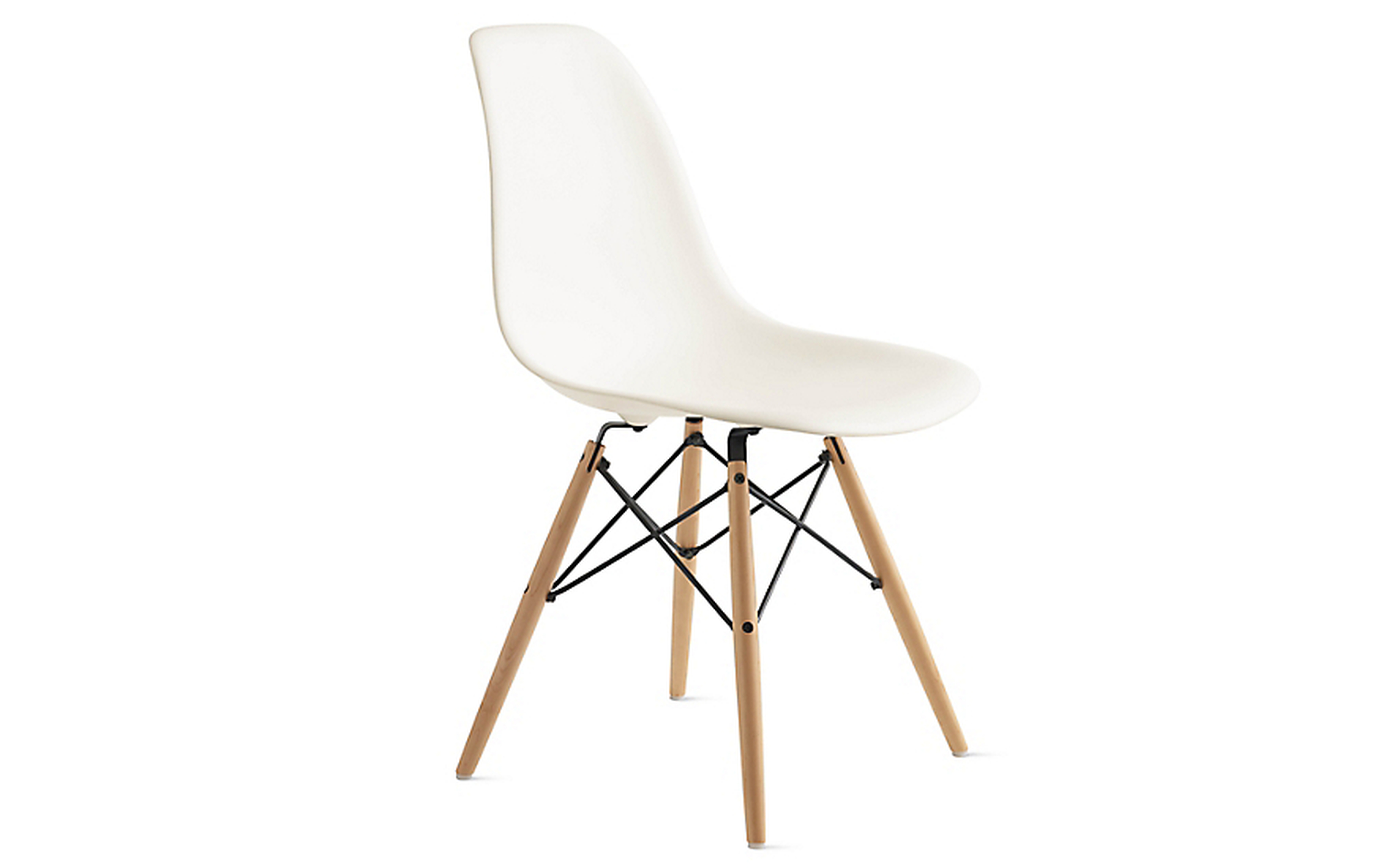 Eames® Molded Plastic Dowel-Leg Side Chair (DSW) - Design Within Reach