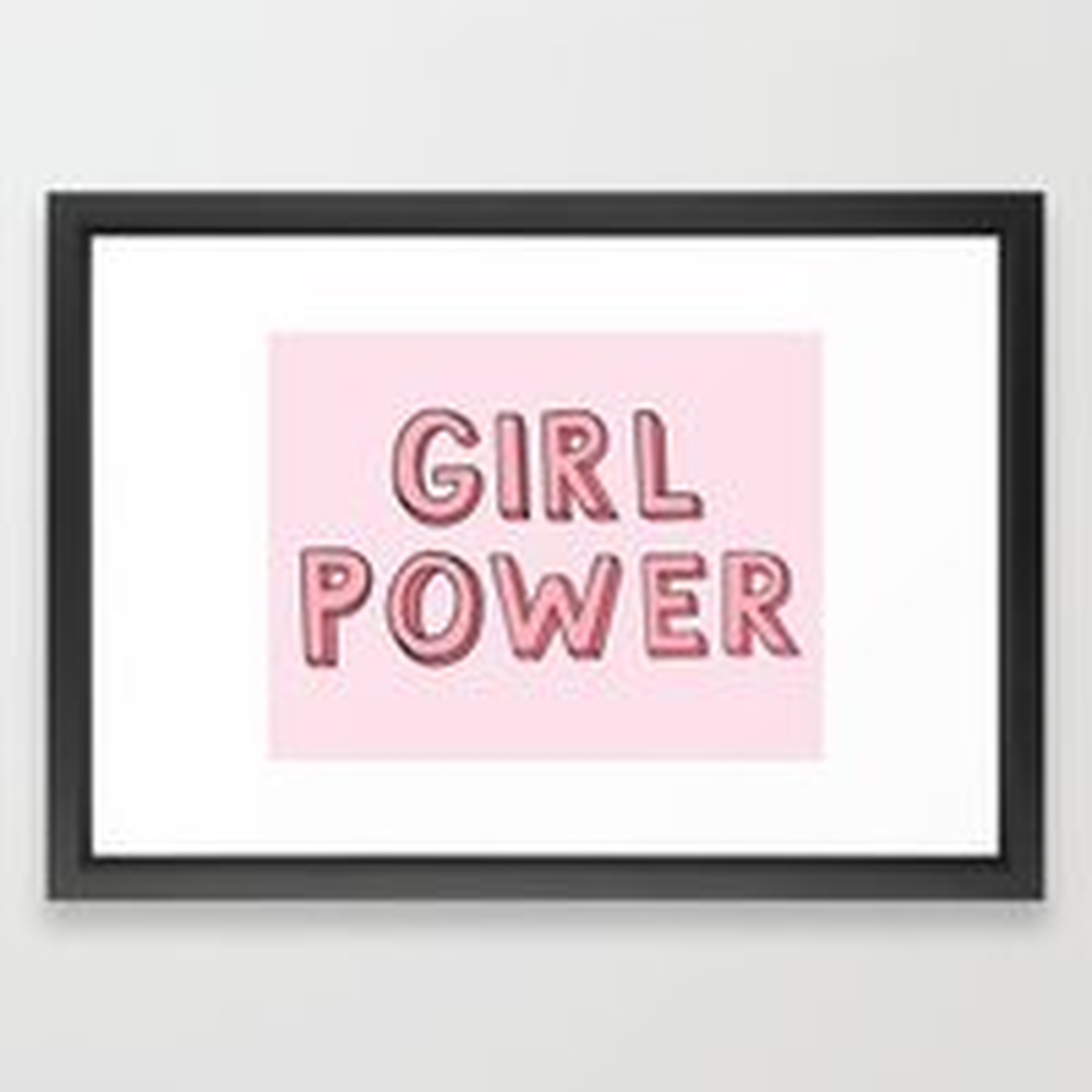 Girl Power Framed Art Print - Society6