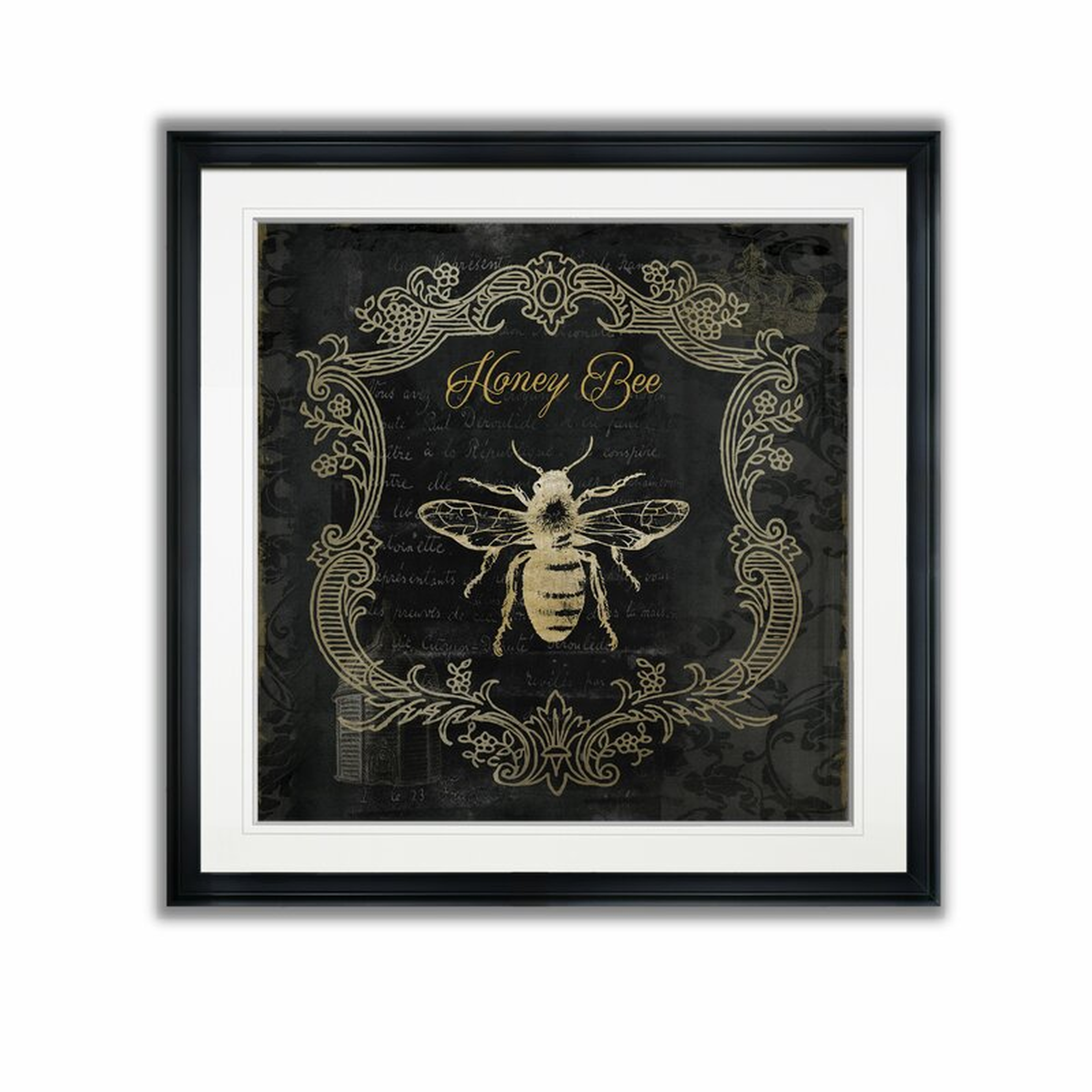 'Royal Honey Bee II' Graphic Art Print on Canvas - Wayfair