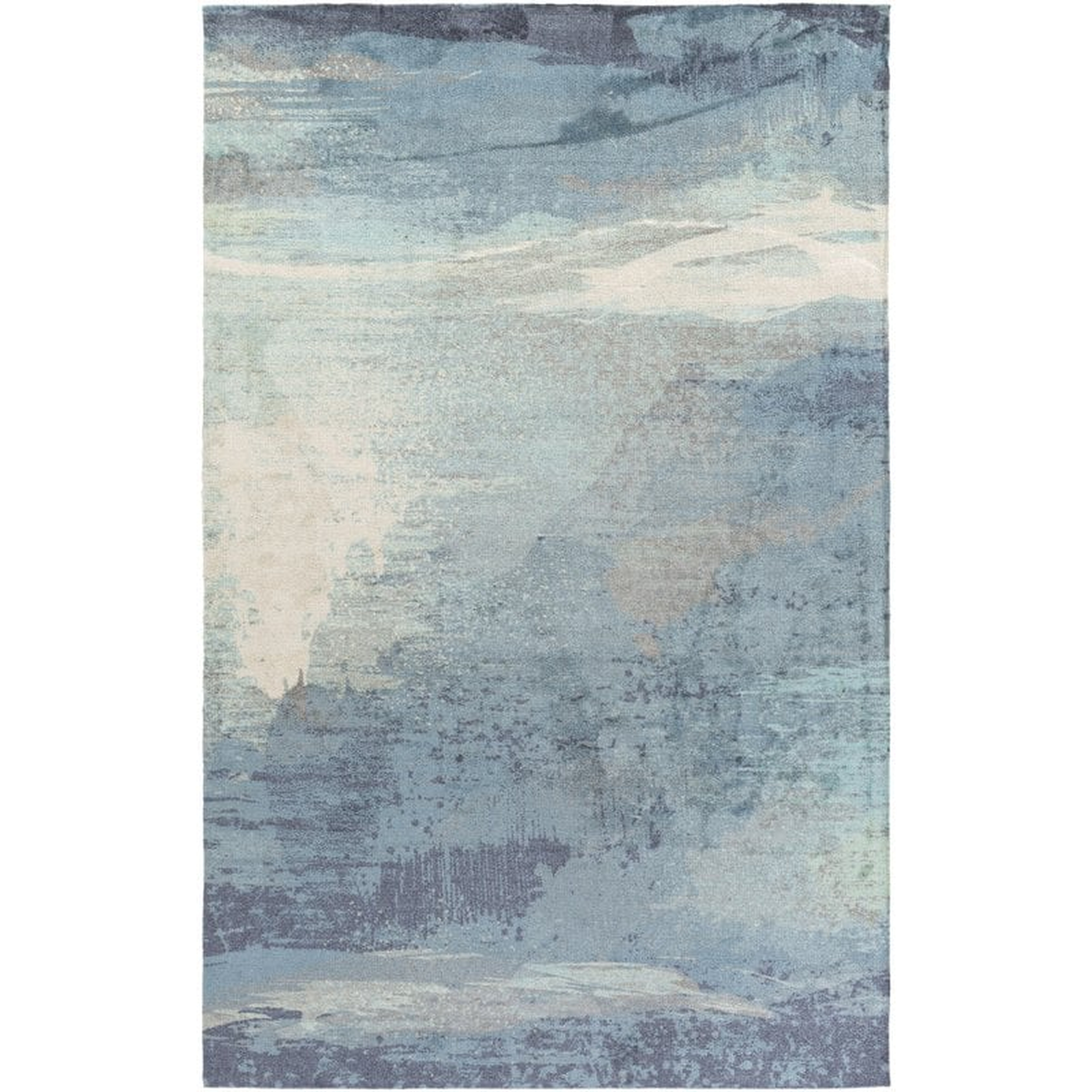 Sebbie Blue/Gray Area Rug - Wayfair