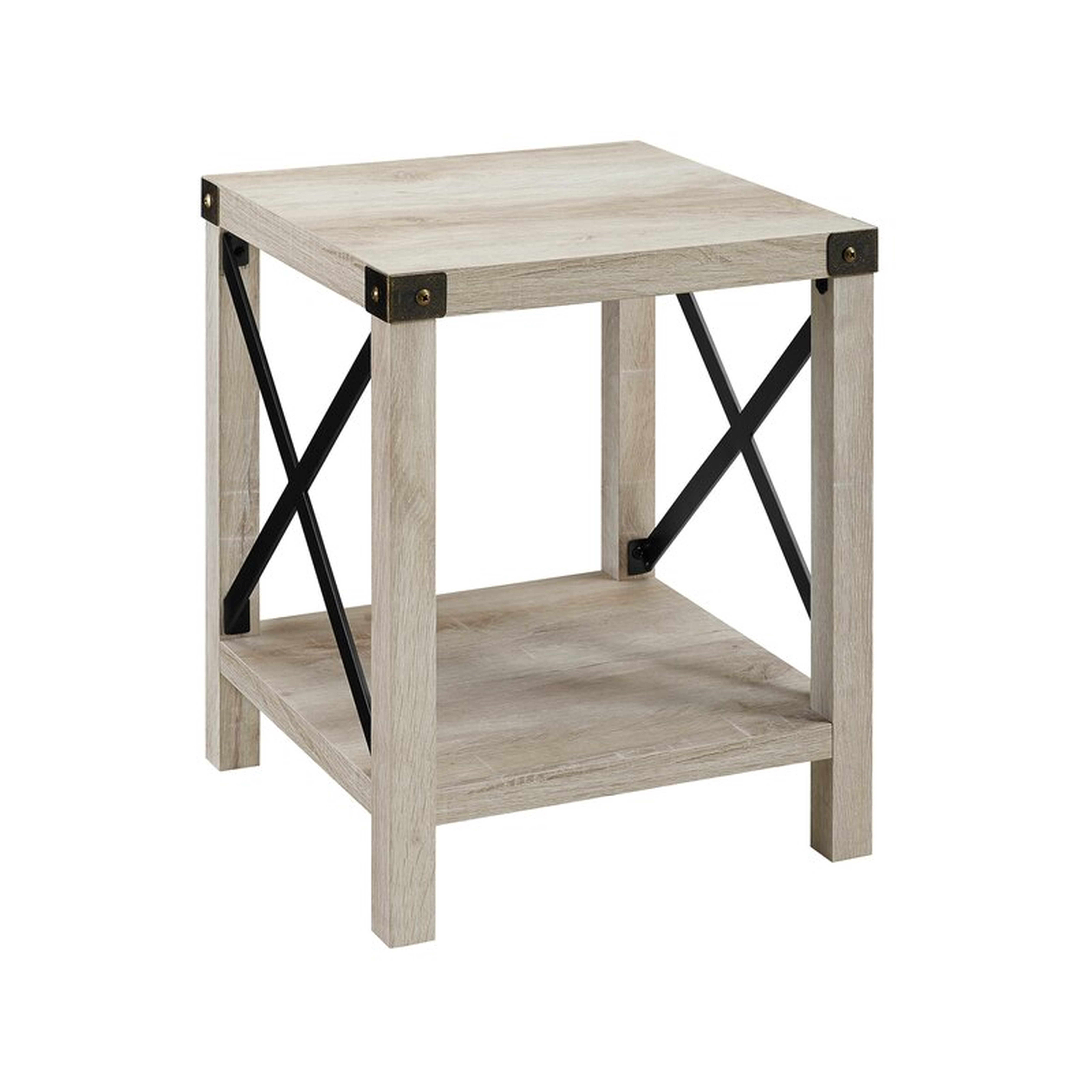 Arsenault End Table with Storage / White Oak - Wayfair