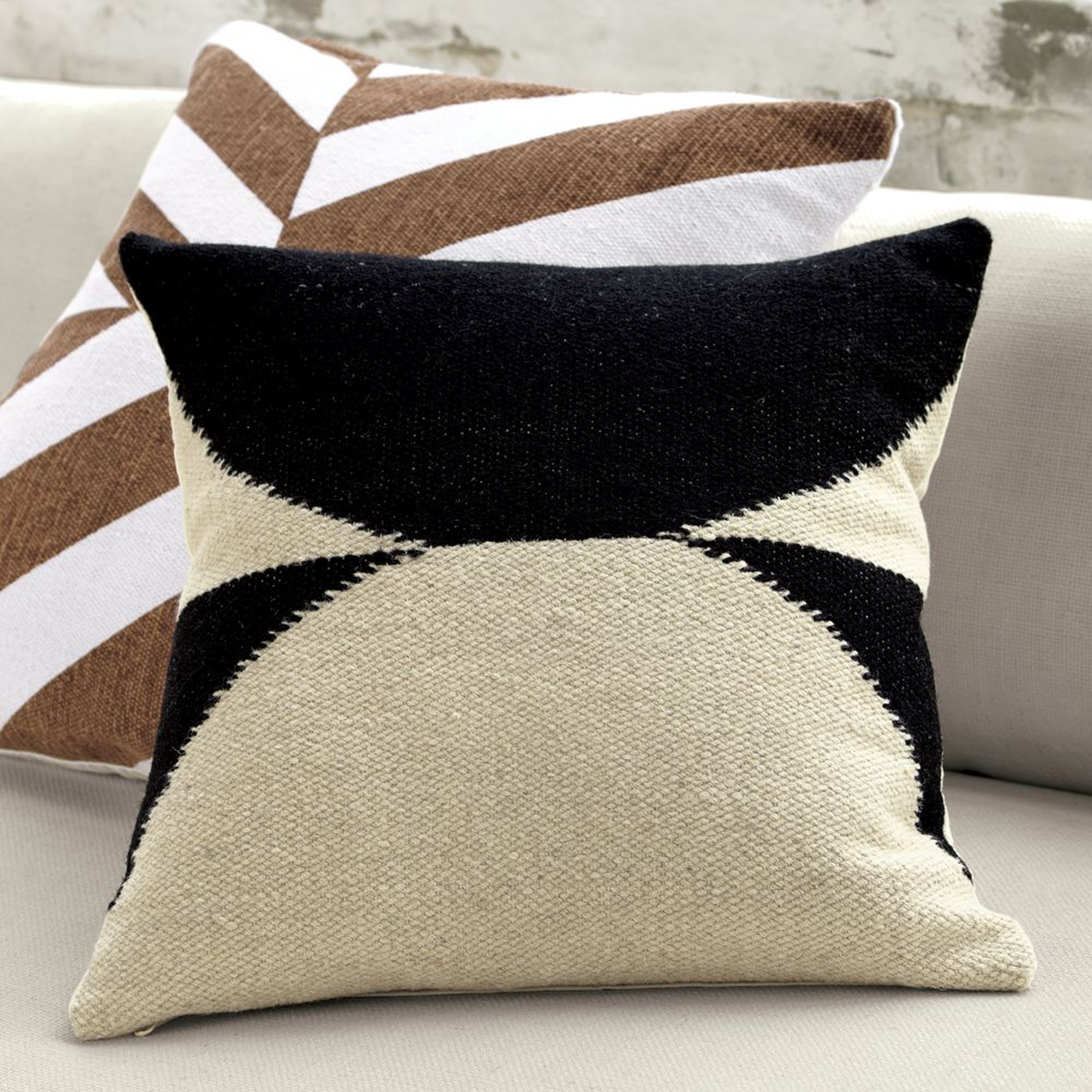 "20"" reflect pillow with down-alternative insert" - CB2