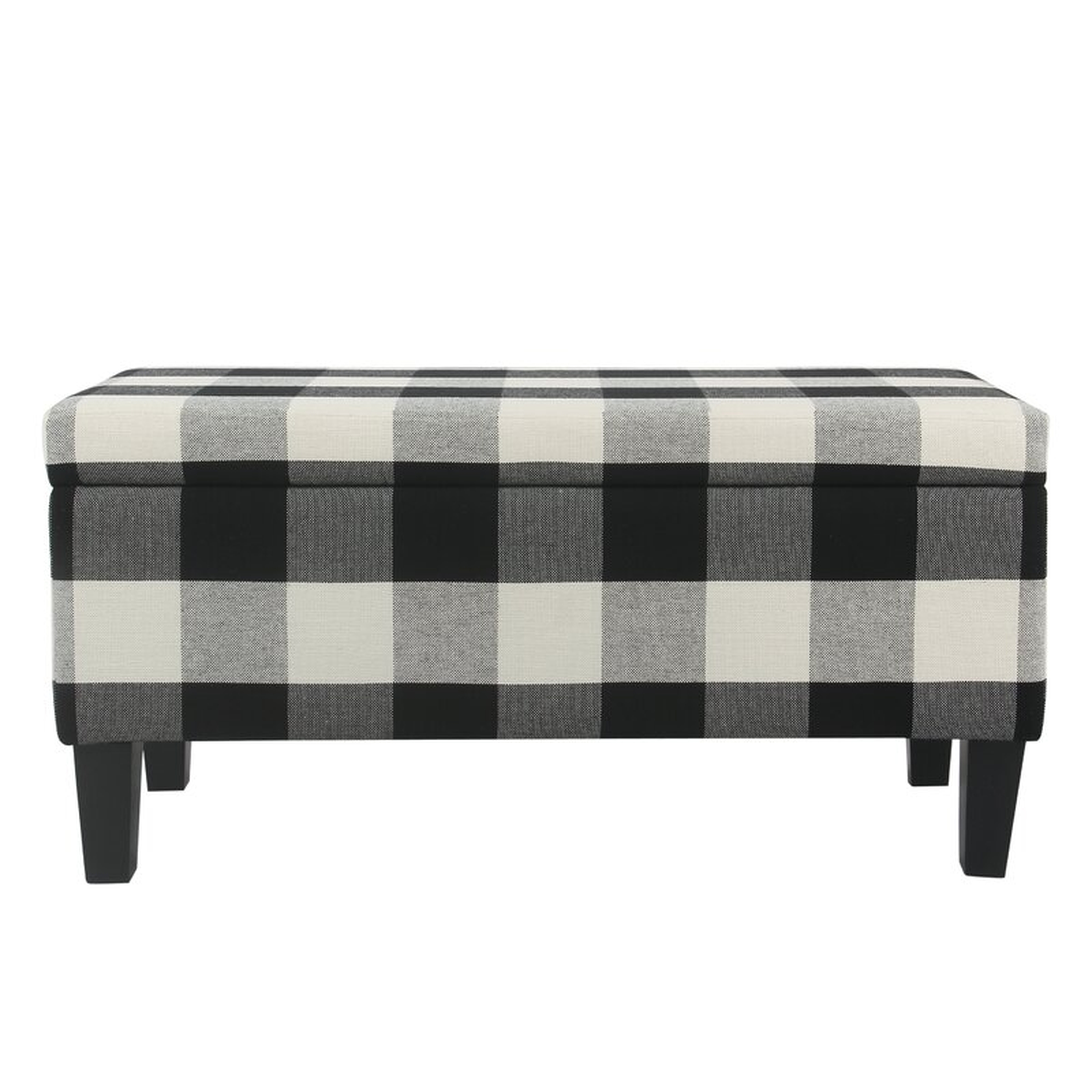 Black Black Shetye Decorative Upholstered Storage Bench - Wayfair
