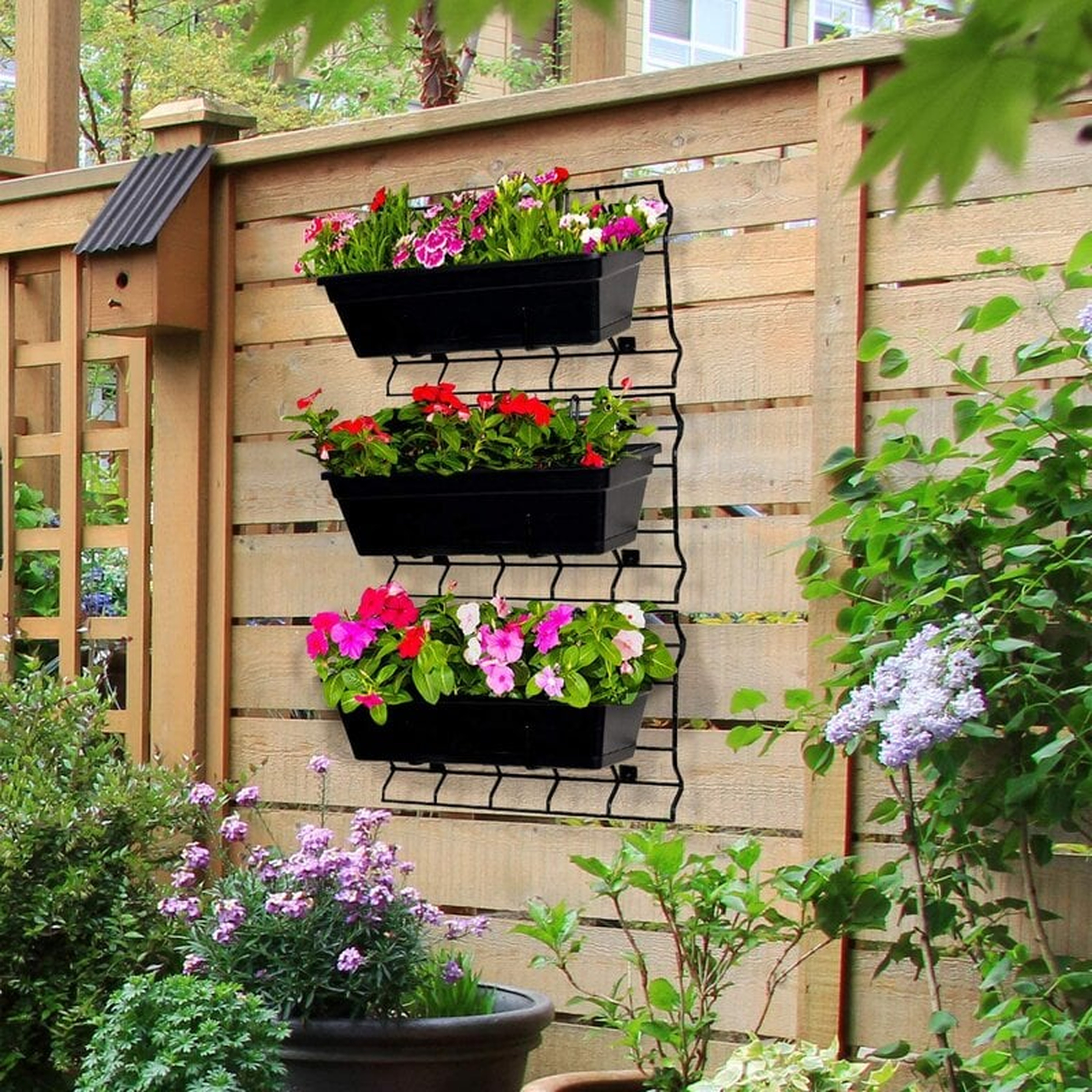 Aadil Wall Planter with Trellis - Wayfair