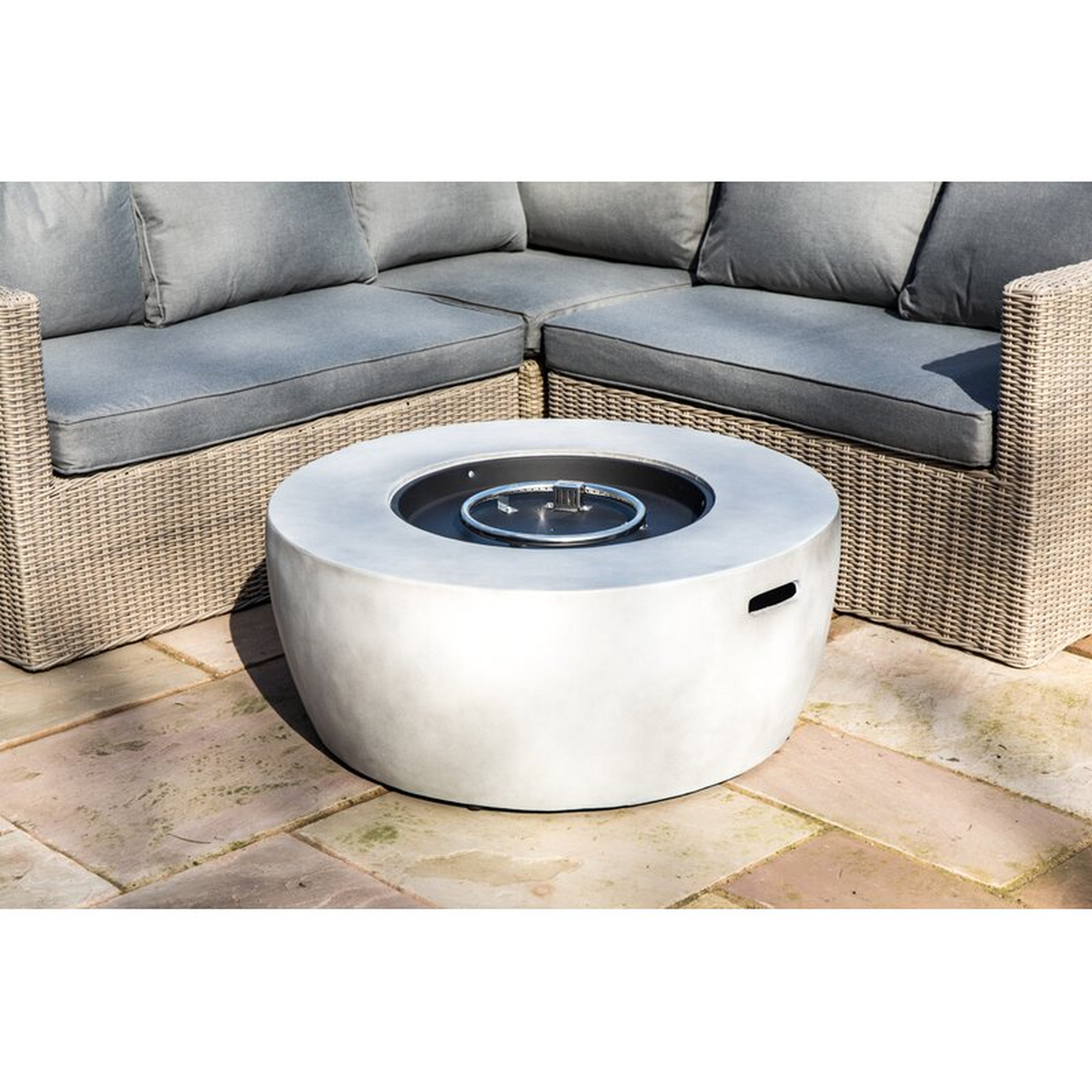 Bogaerts Concrete Propane Fire Pit- comes with cover - Wayfair