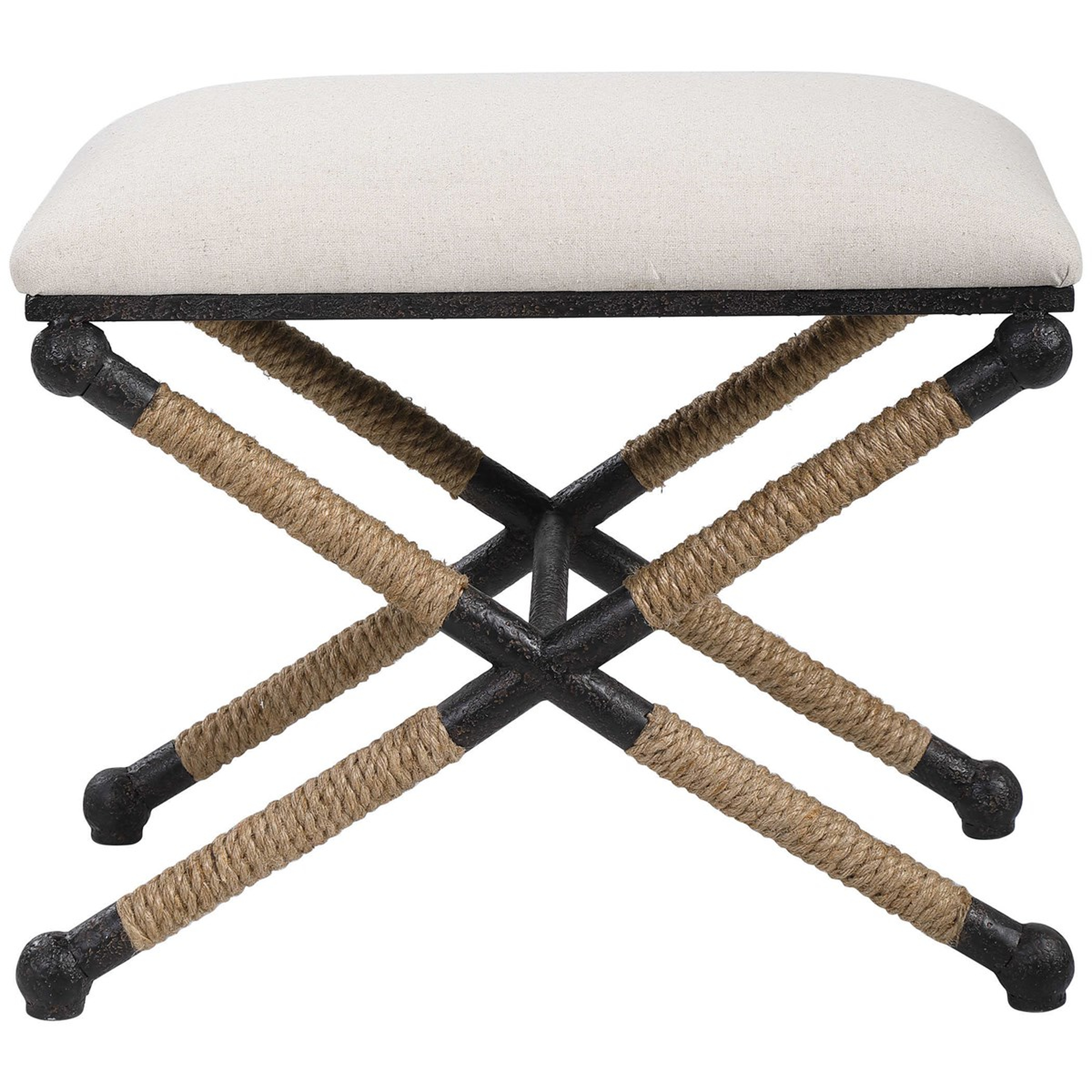 Firth Small Bench, Oatmeal - Hudsonhill Foundry