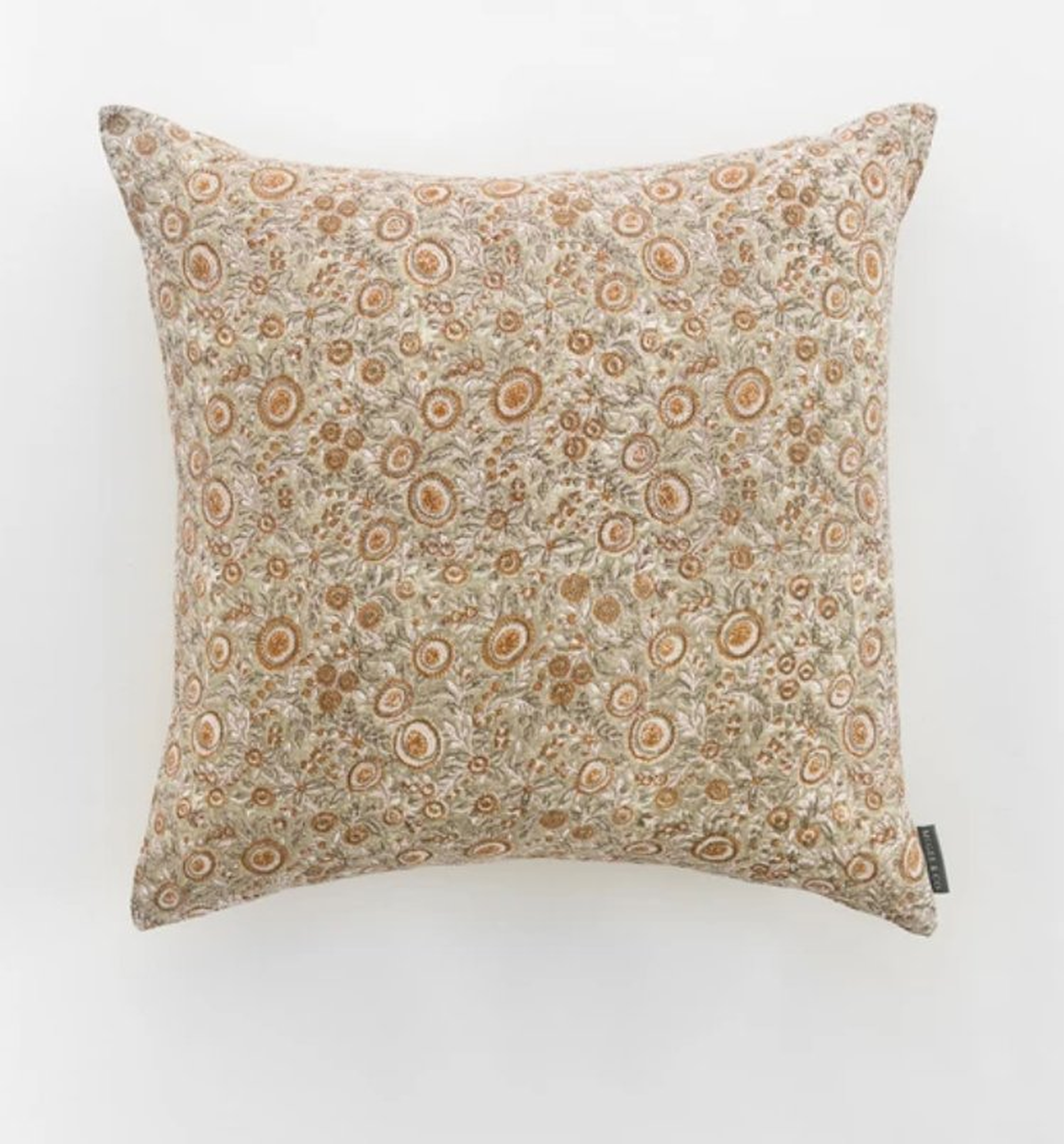Anora Block Print Pillow Cover - 22x22 - McGee & Co.