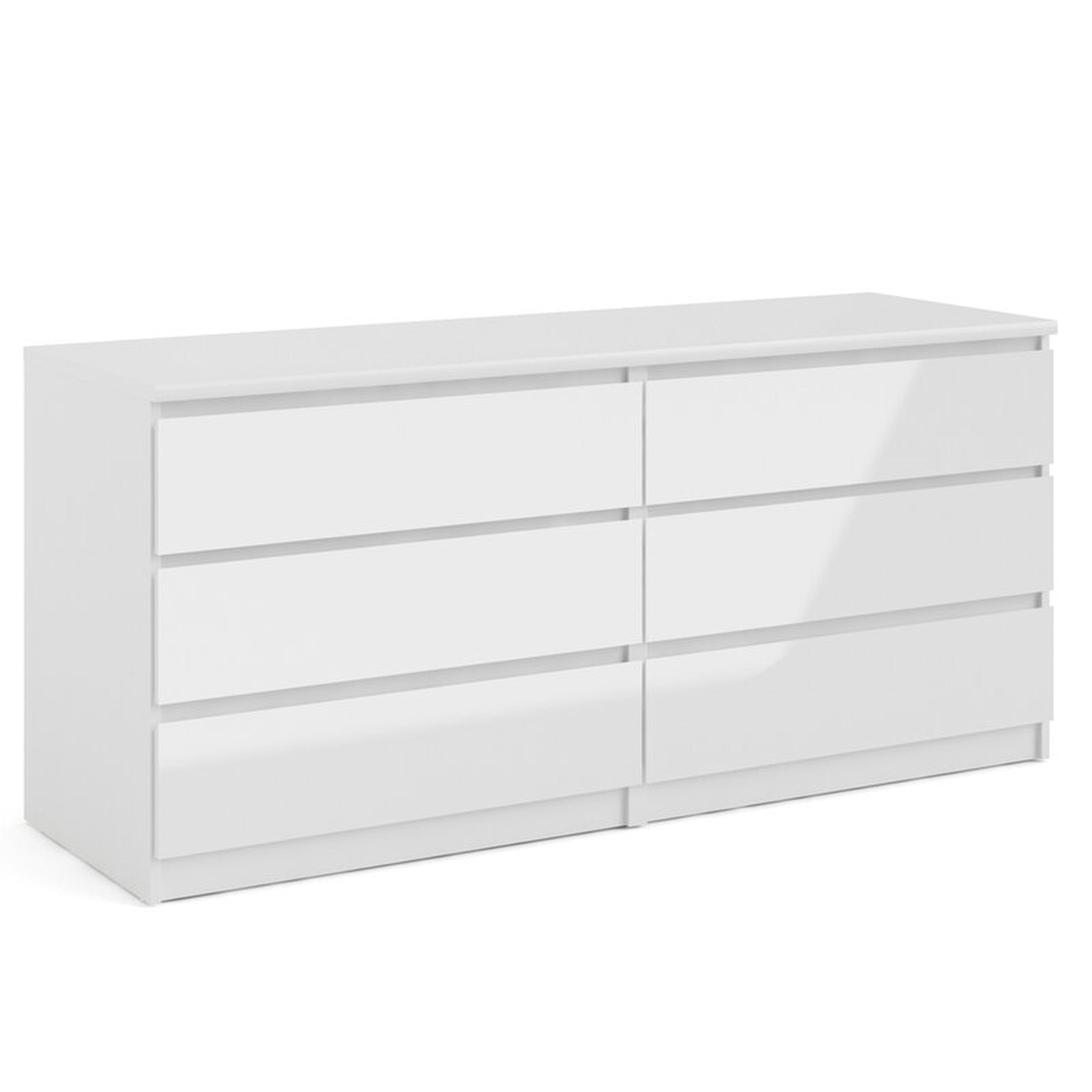 Kepner 6 Drawer Double Dresser / White - Wayfair
