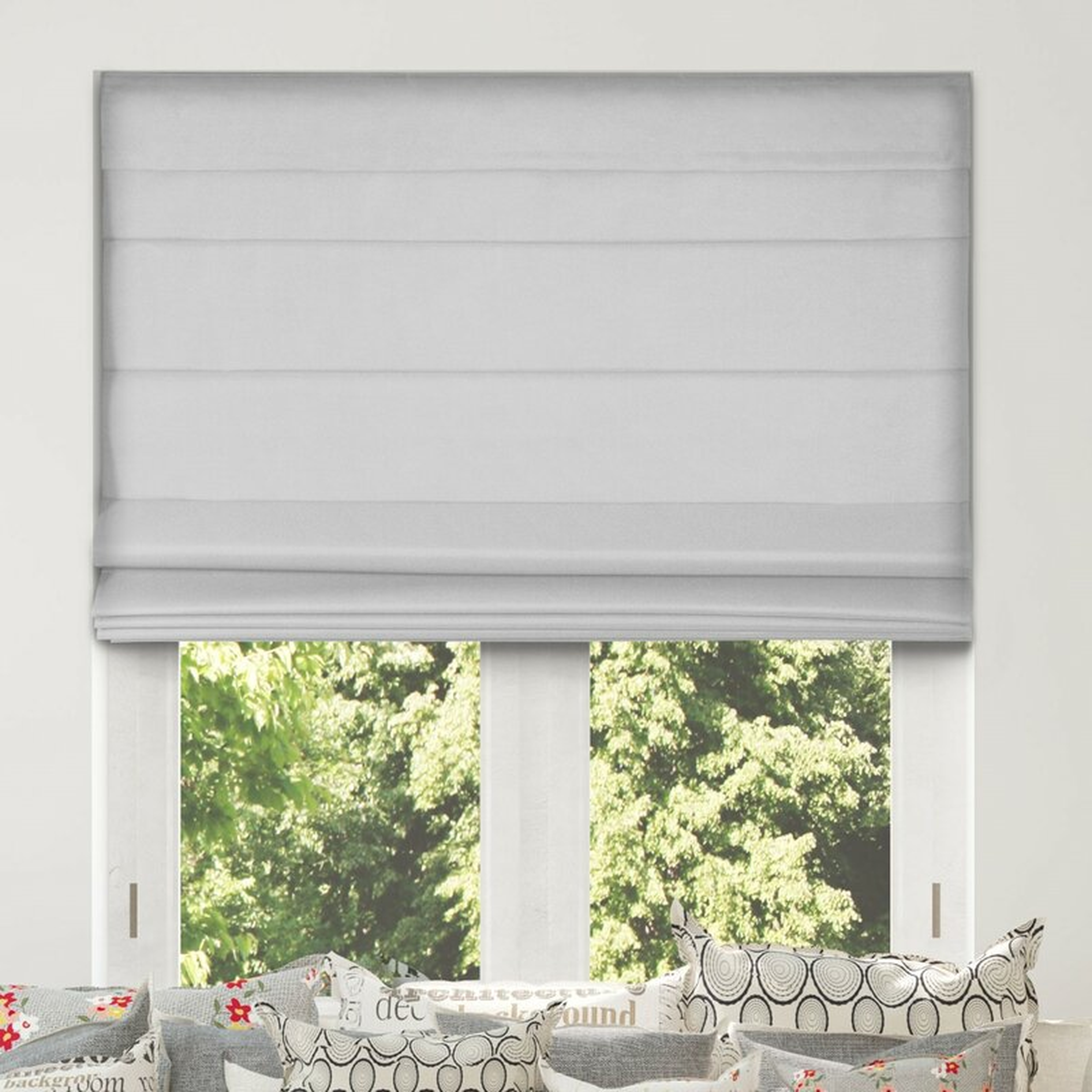 Cordless Lift Blackout Roman Shade 35" x 48" - Wayfair