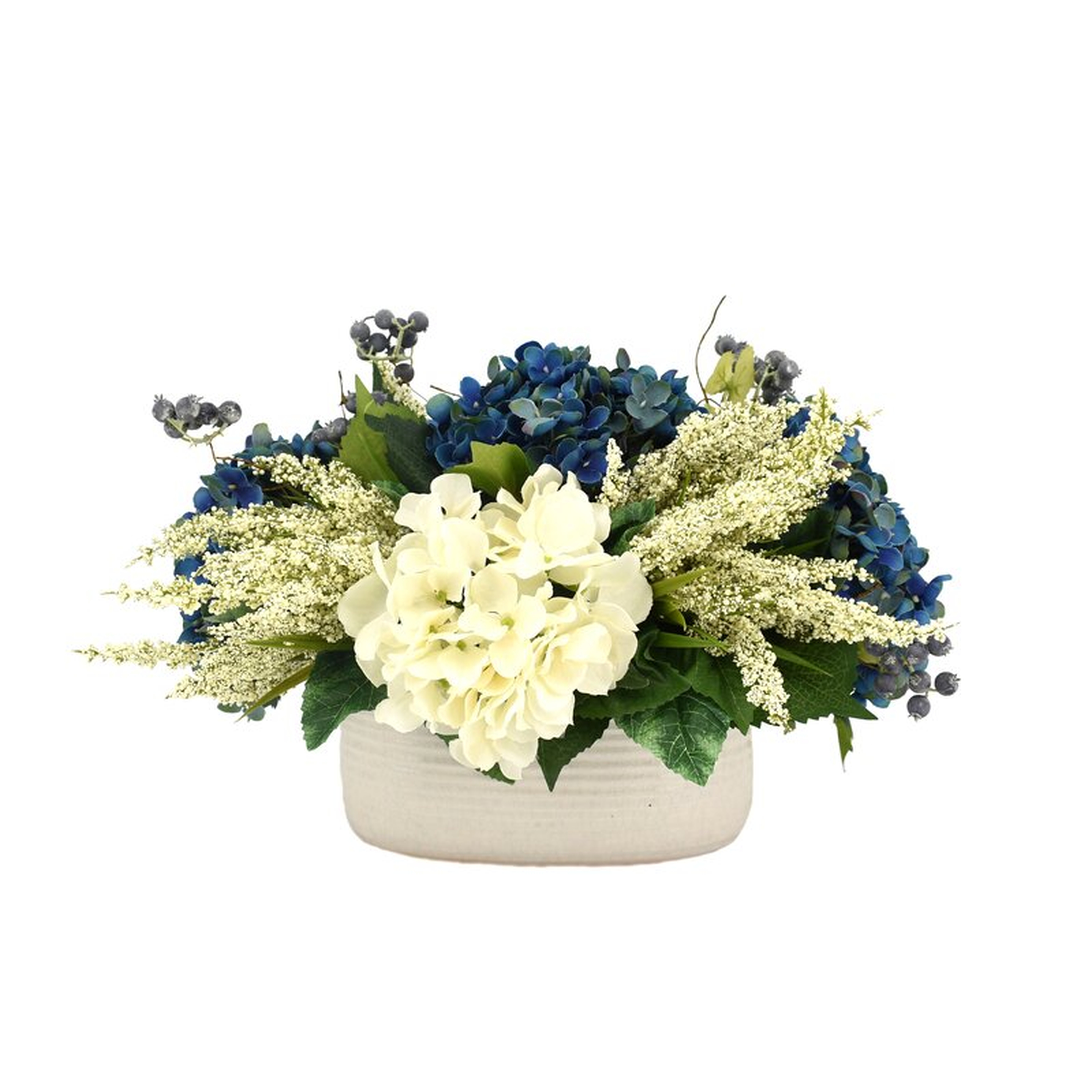 Hydrangeas Floral Arrangements in Pot - Wayfair