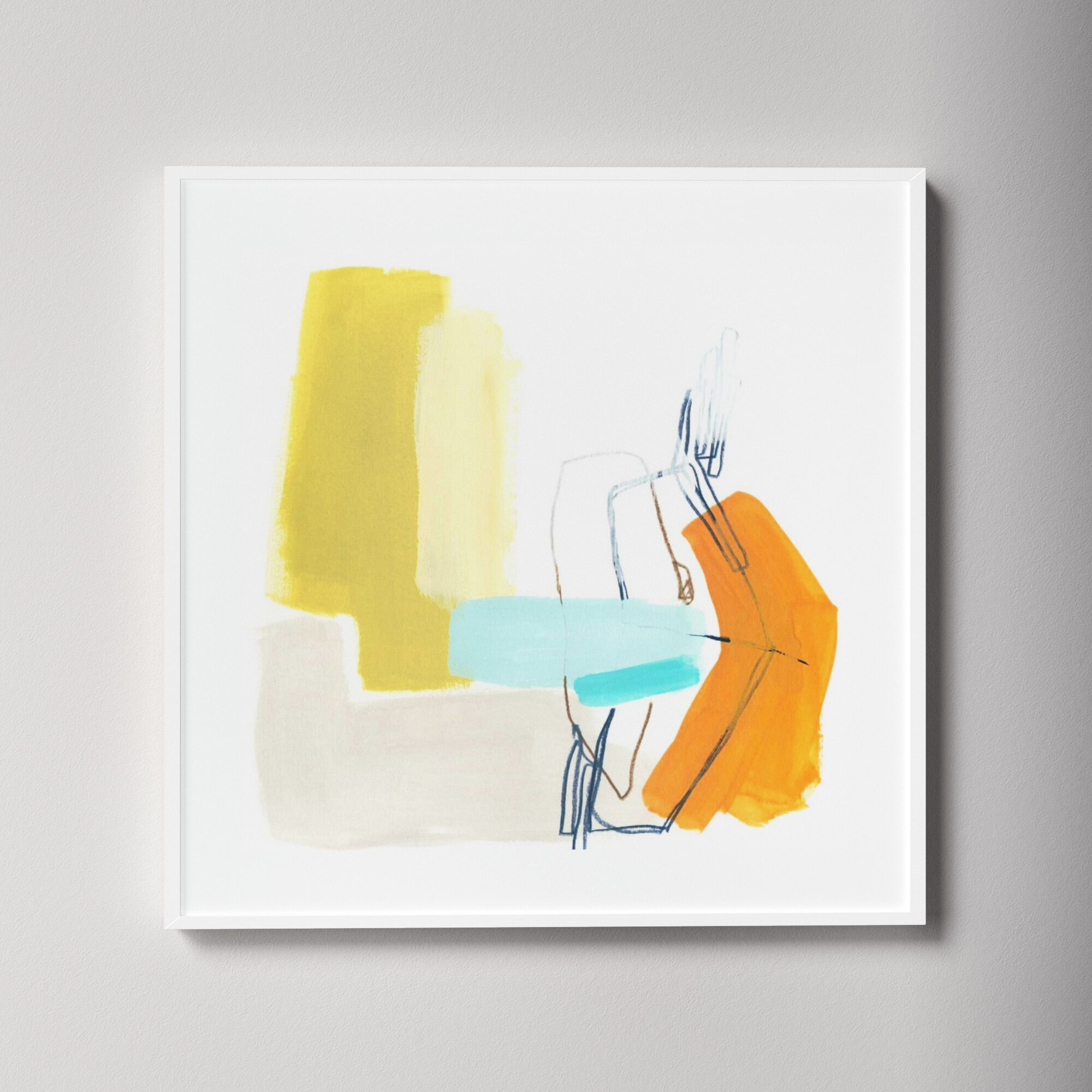 Adagio IV by June Erica Vess - Picture Frame Painting Print on Paper - AllModern