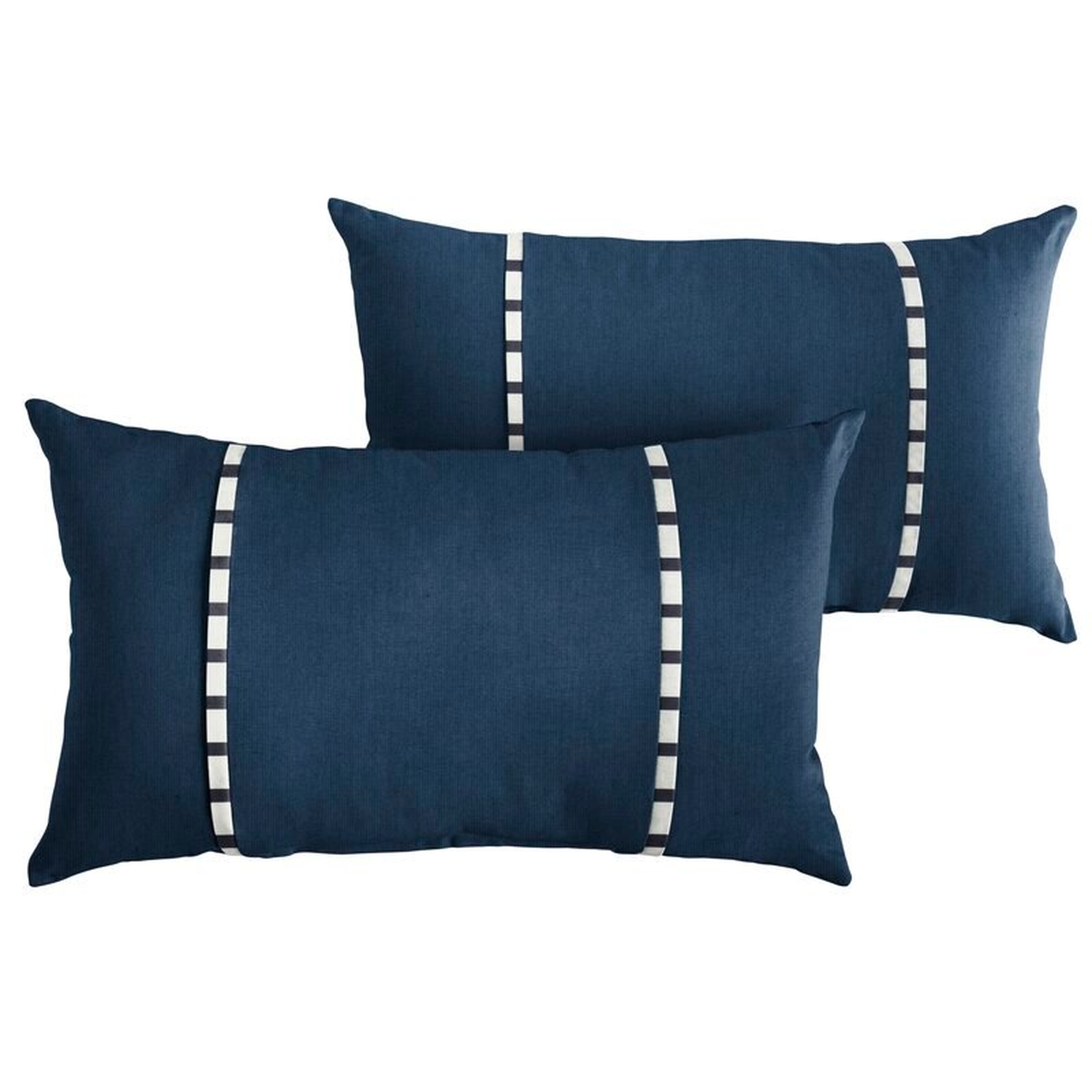 Keegan Outdoor Rectangular Lumbar Pillow (Set of 2) - Wayfair