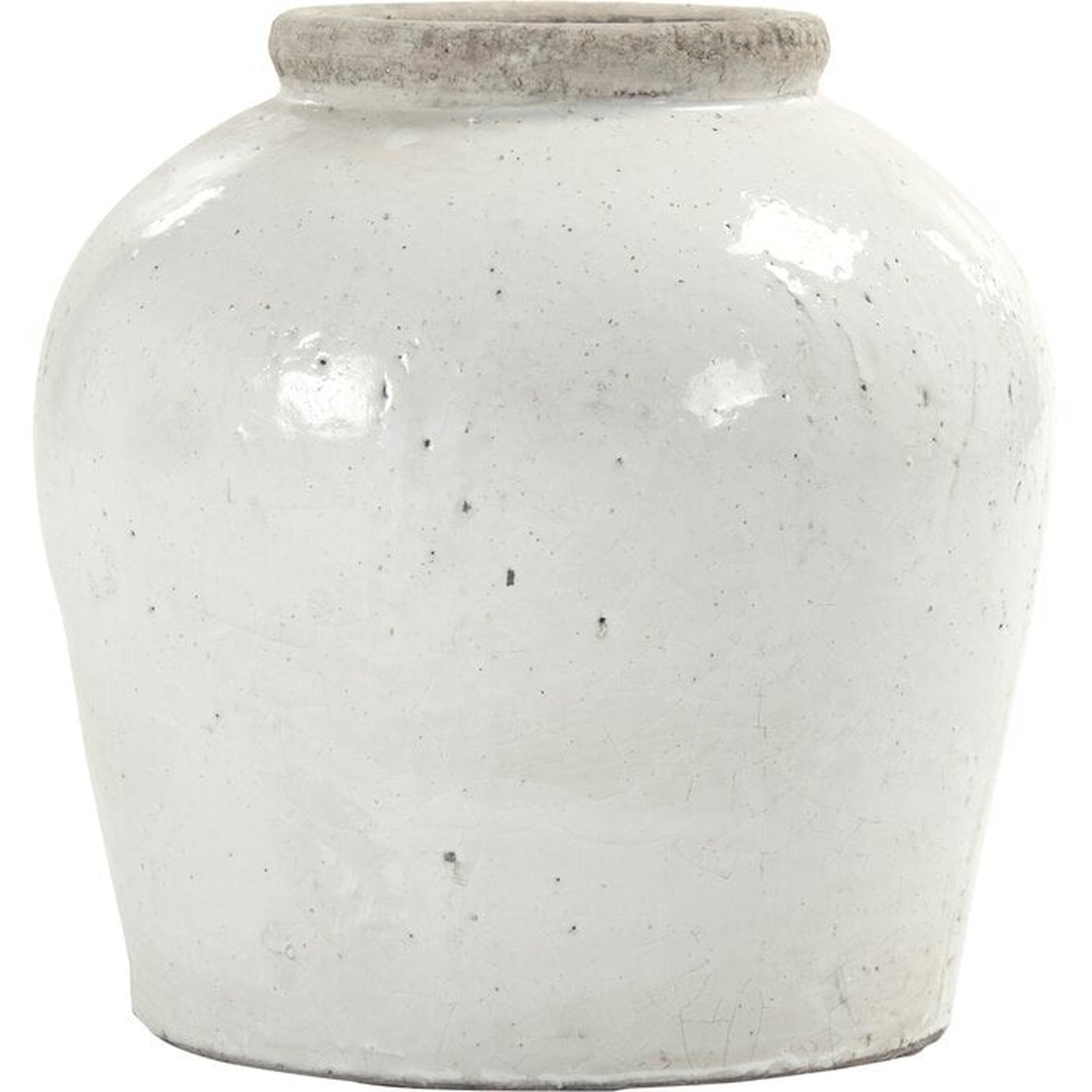 White Ceramic Table Vase - Wayfair