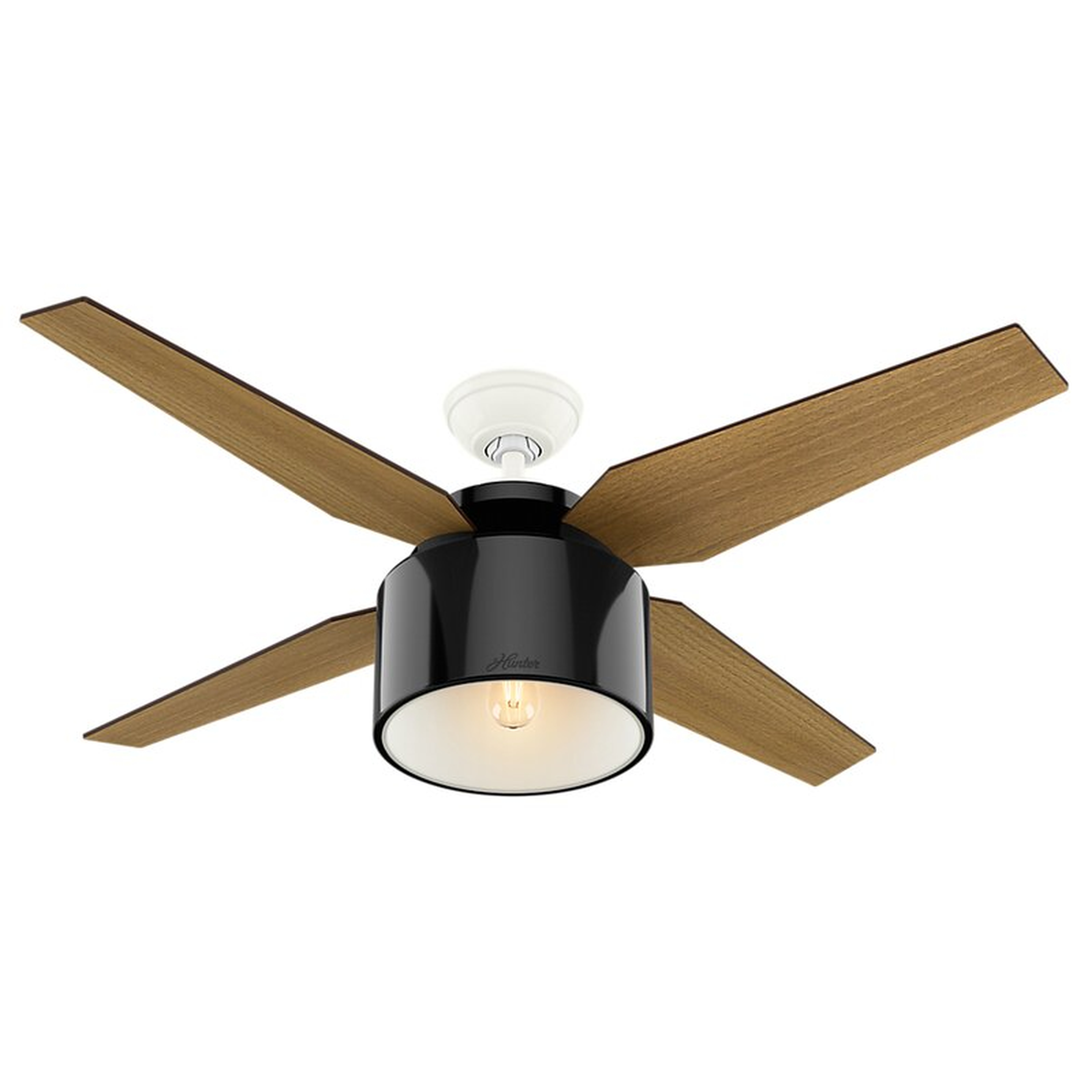 52" Cranbrook 4-Blade Ceiling Fan with Remote Light Kit Included - Wayfair