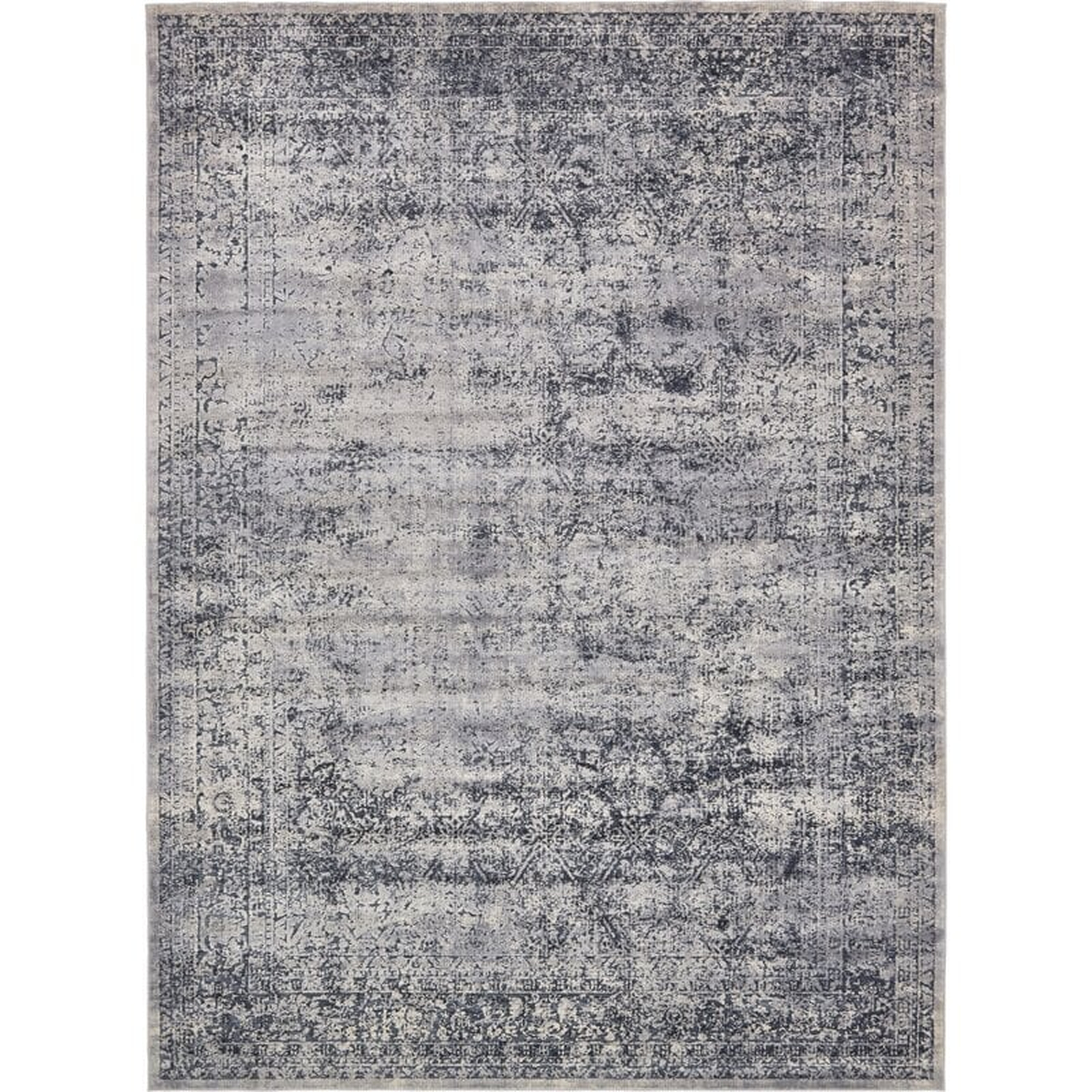 Lanett Oriental Dark Blue Area Rug, 9' x 12' - Wayfair