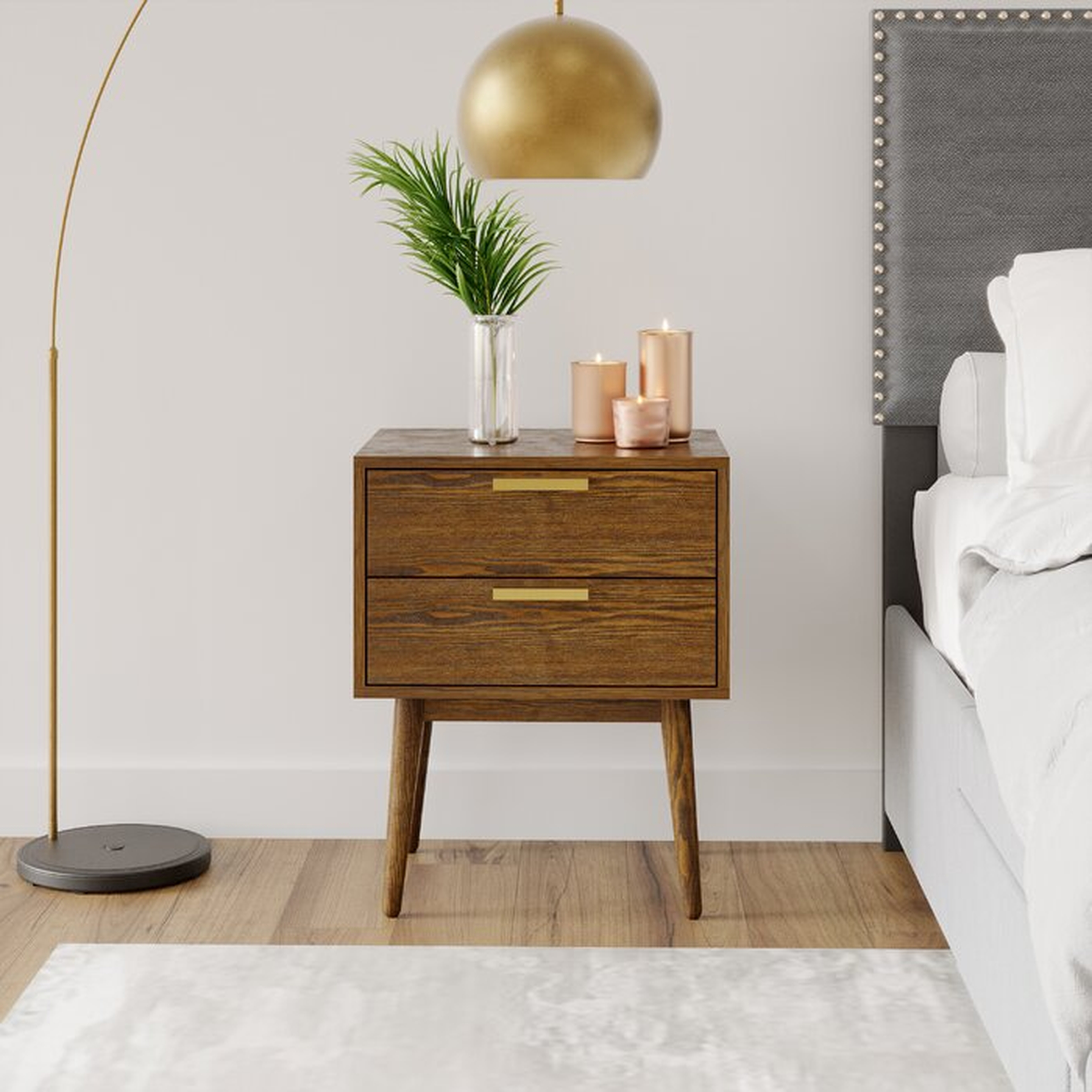 Puau 23.6'' Tall 2 - Drawer Nightstand - Wayfair