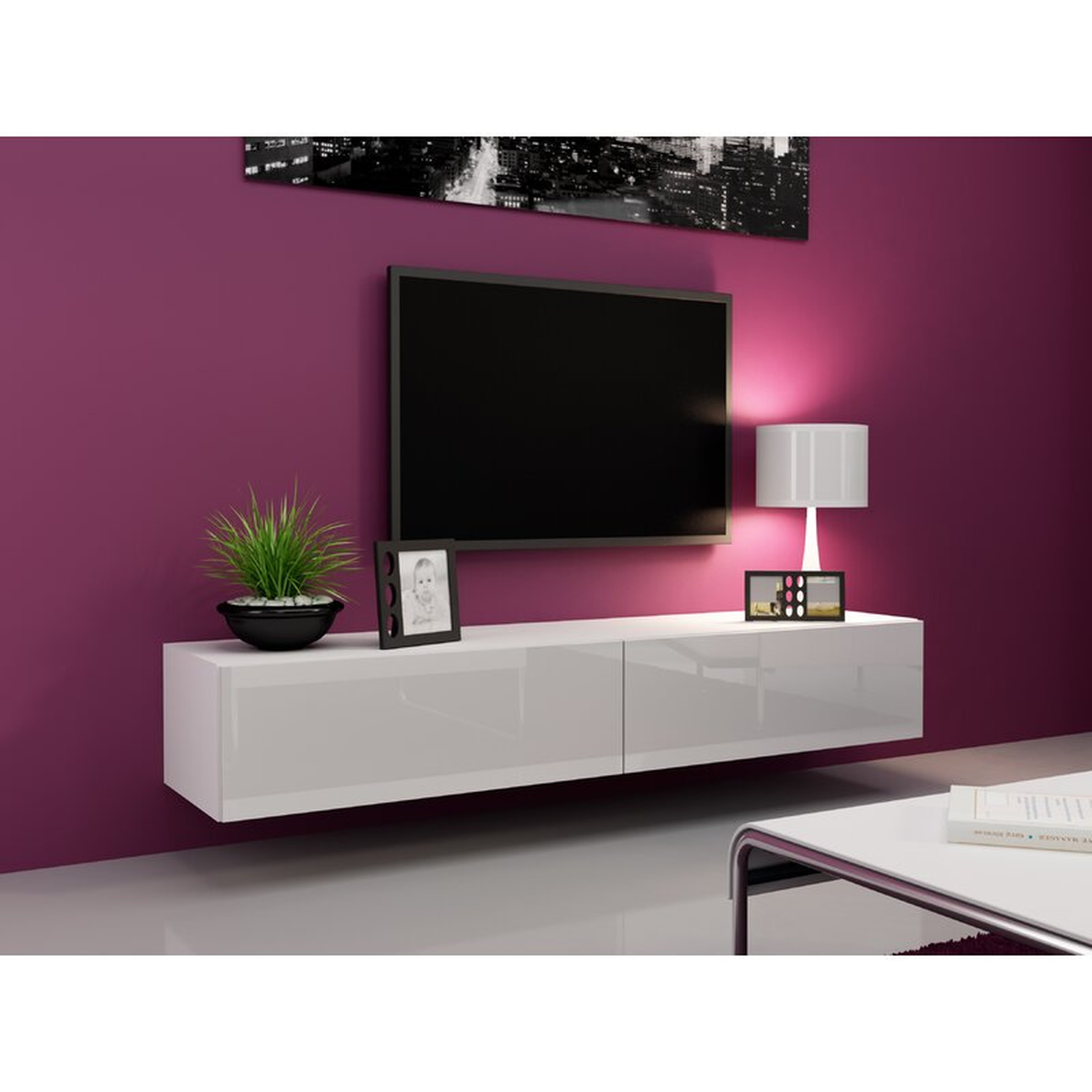 Orren Ellis Jaggers Floating TV Stand for TVs up to 78 inches - Wayfair
