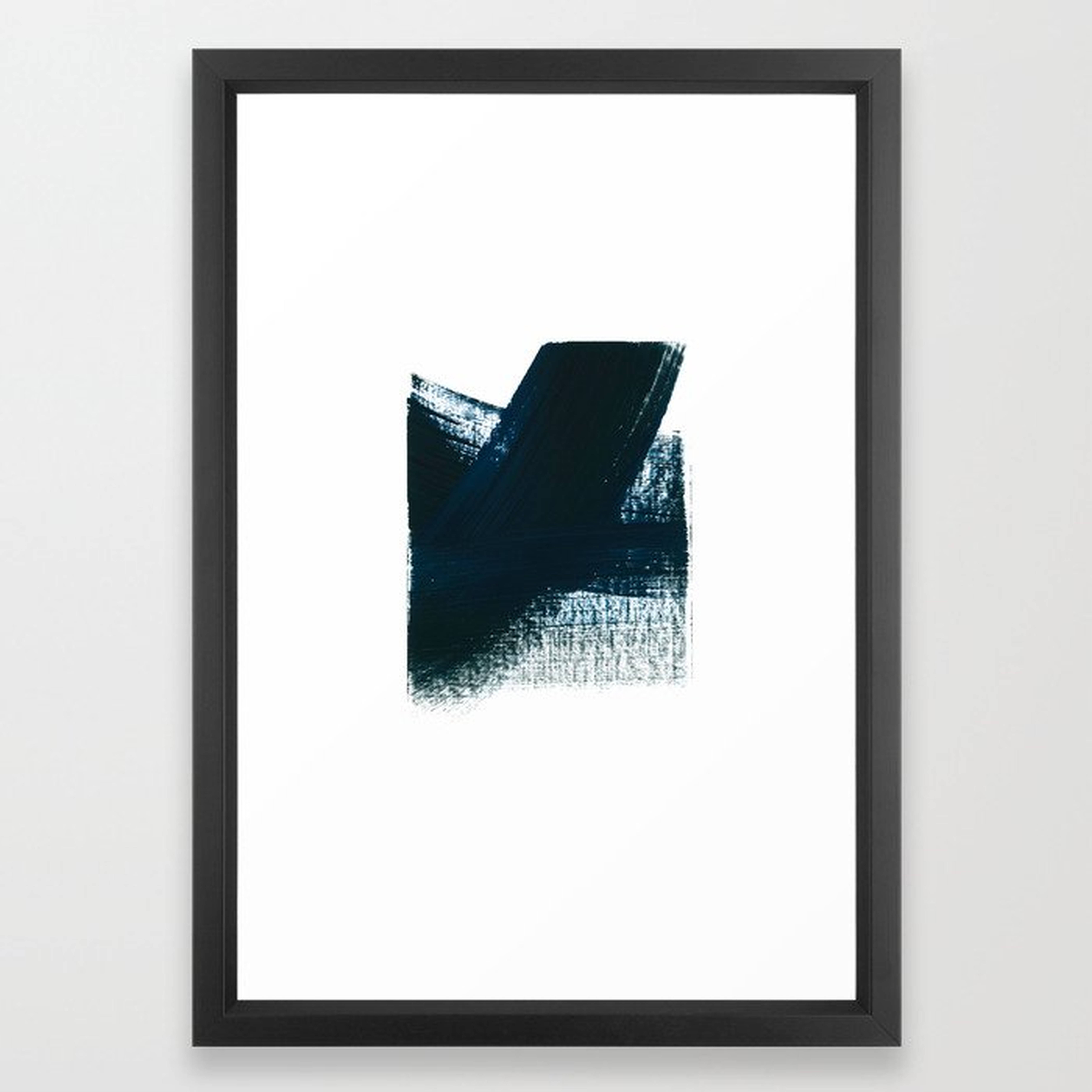 minimal 2 Framed Art Print - 15"x21" - Vector Black frame - Society6
