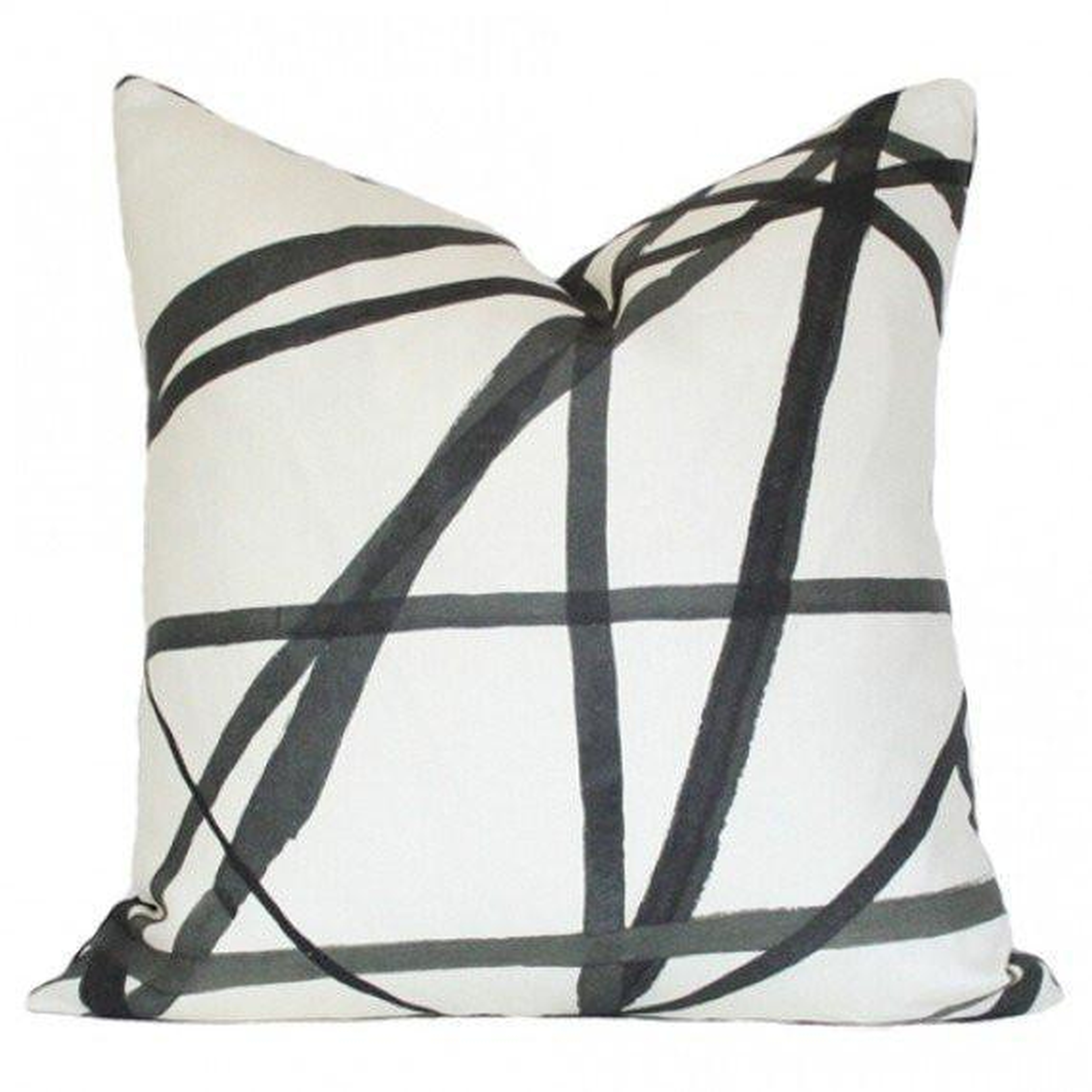 Channels Ebony & Ivory - Pattern on front, Solid on back - Arianna Belle