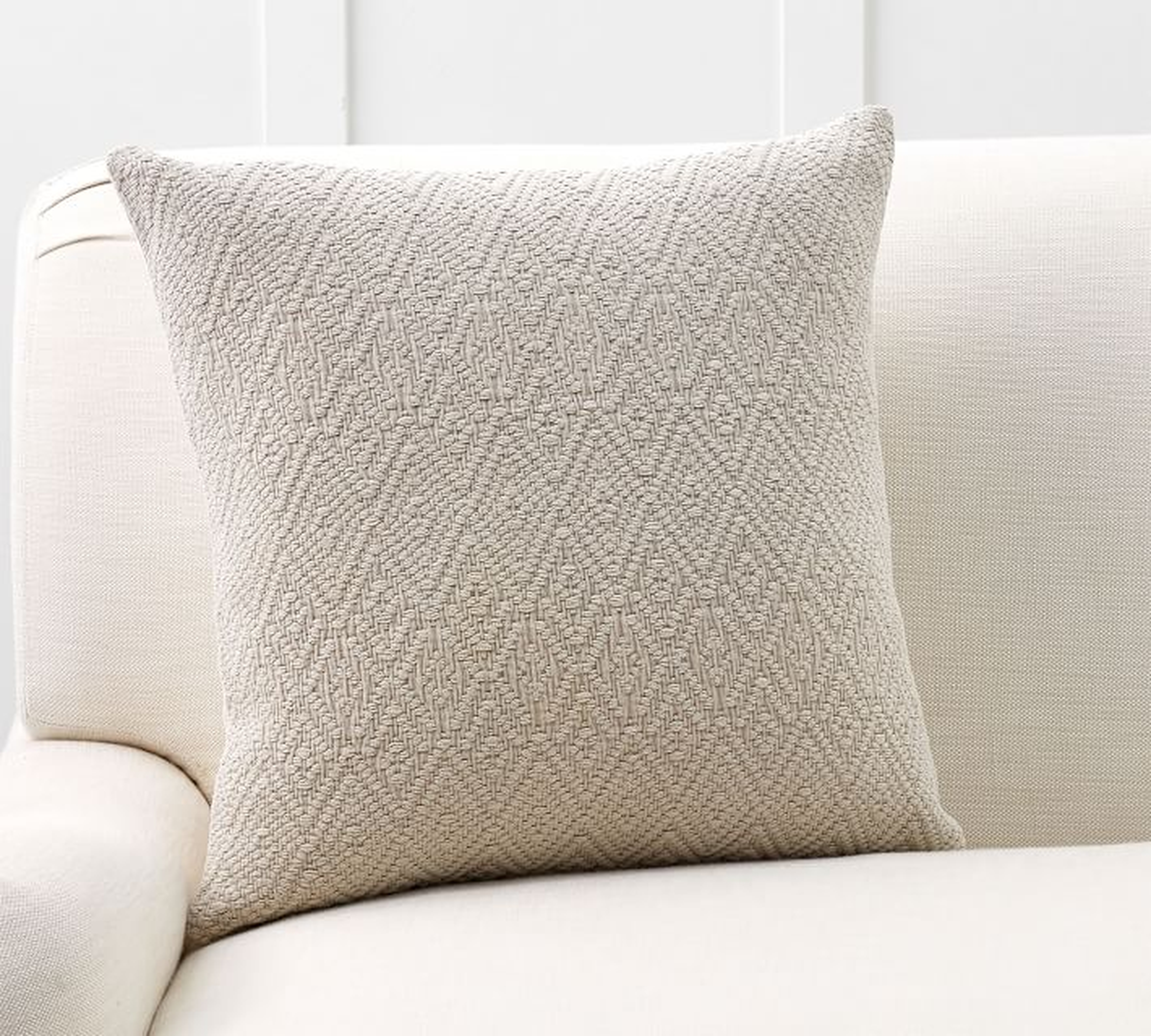 WASHED DIAMOND PILLOW COVER - Pottery Barn