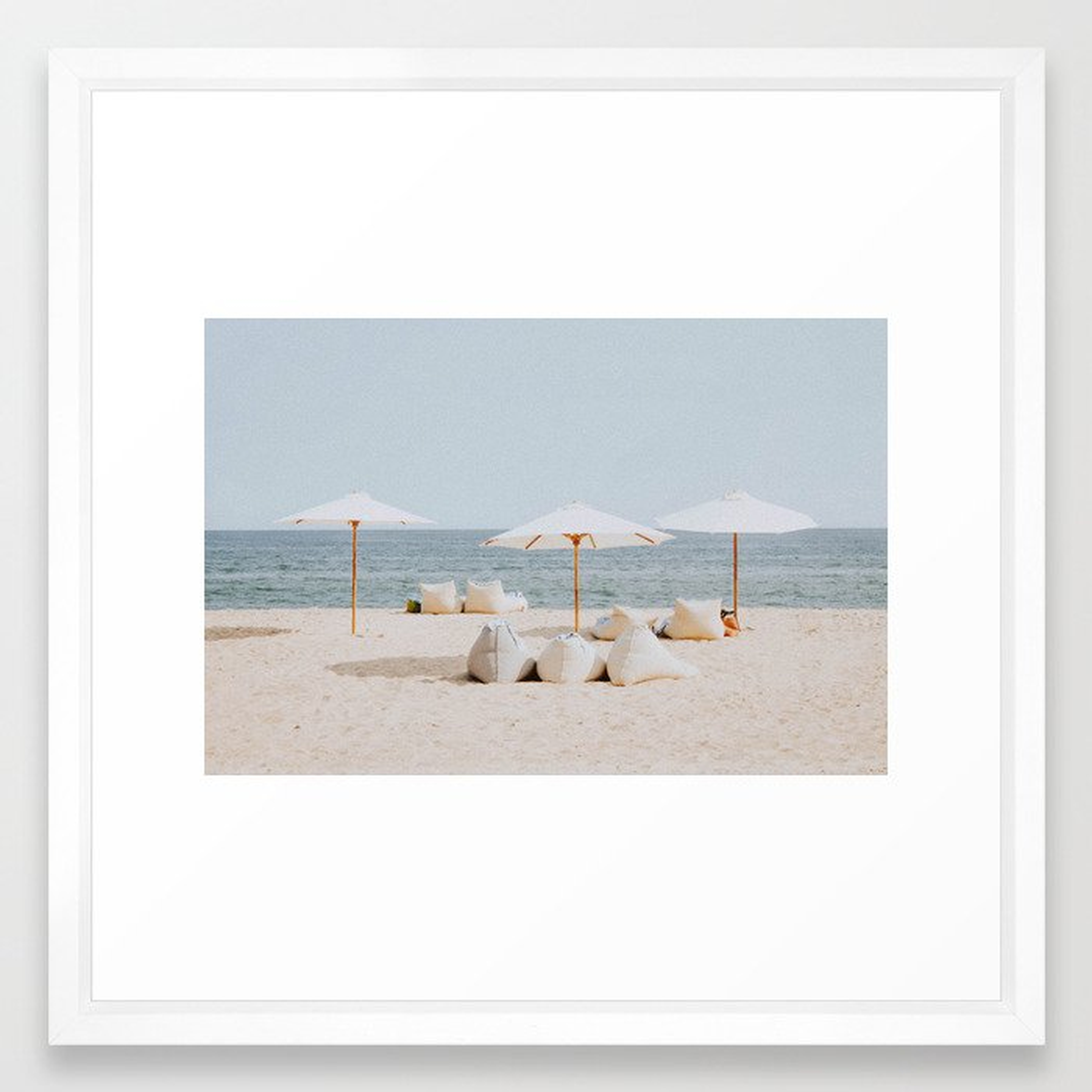 summer beach ii Framed Art Print - Society6