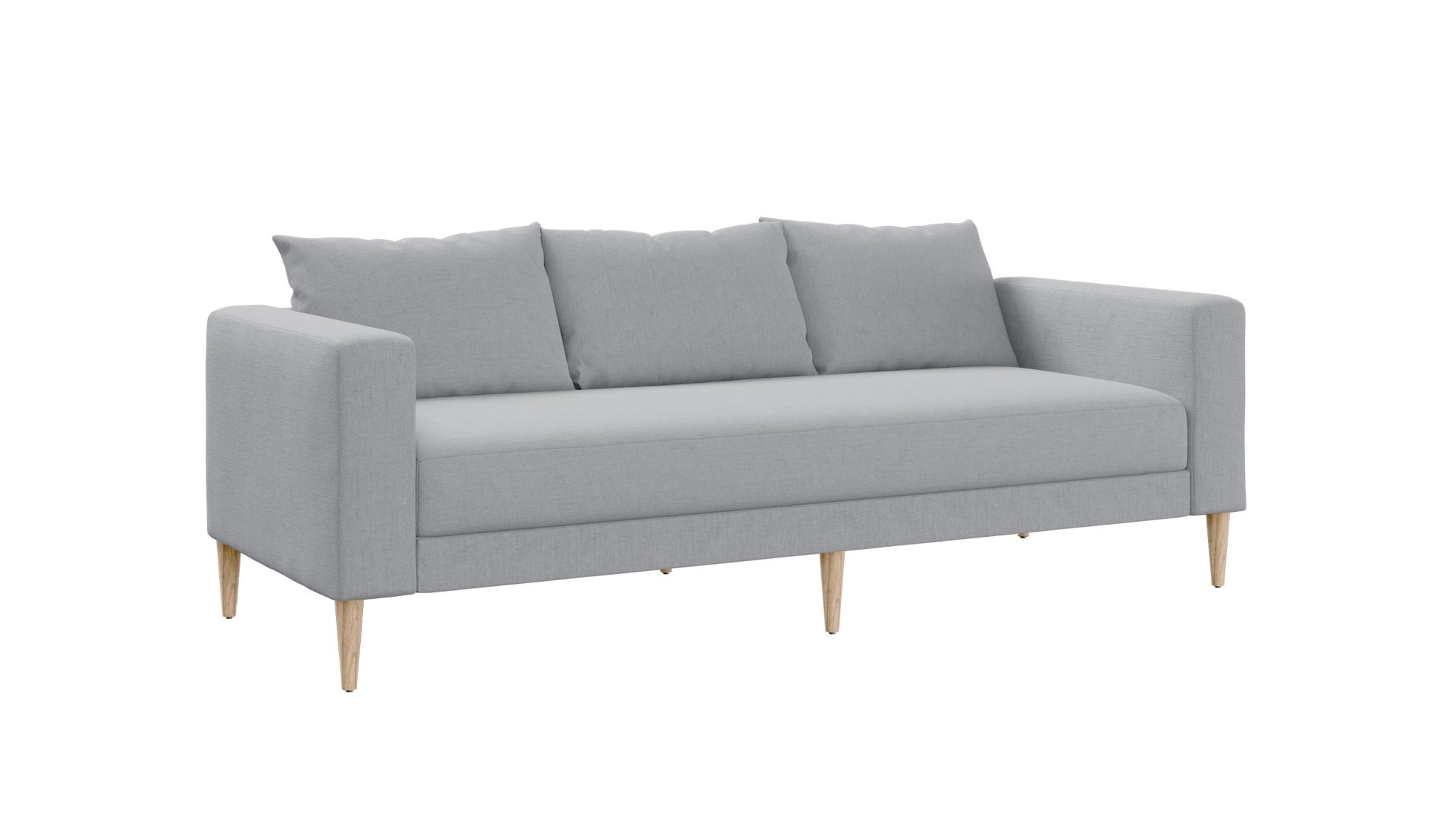 The Essential Sofa, Moon Upcycled Poly, Natural Legs, Single Cushion - Sabai Design
