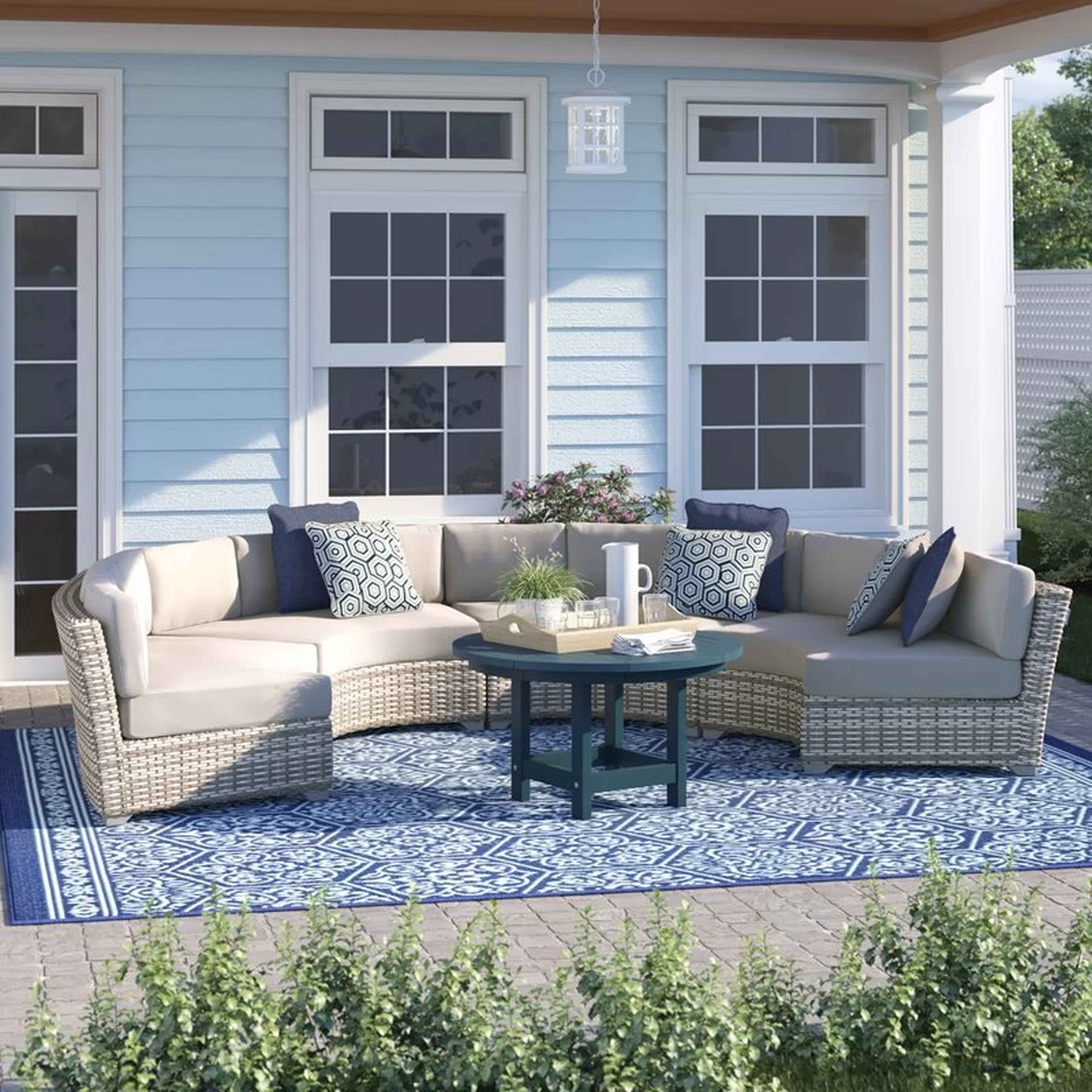 Waterbury Patio Sofa with Cushions - Wayfair