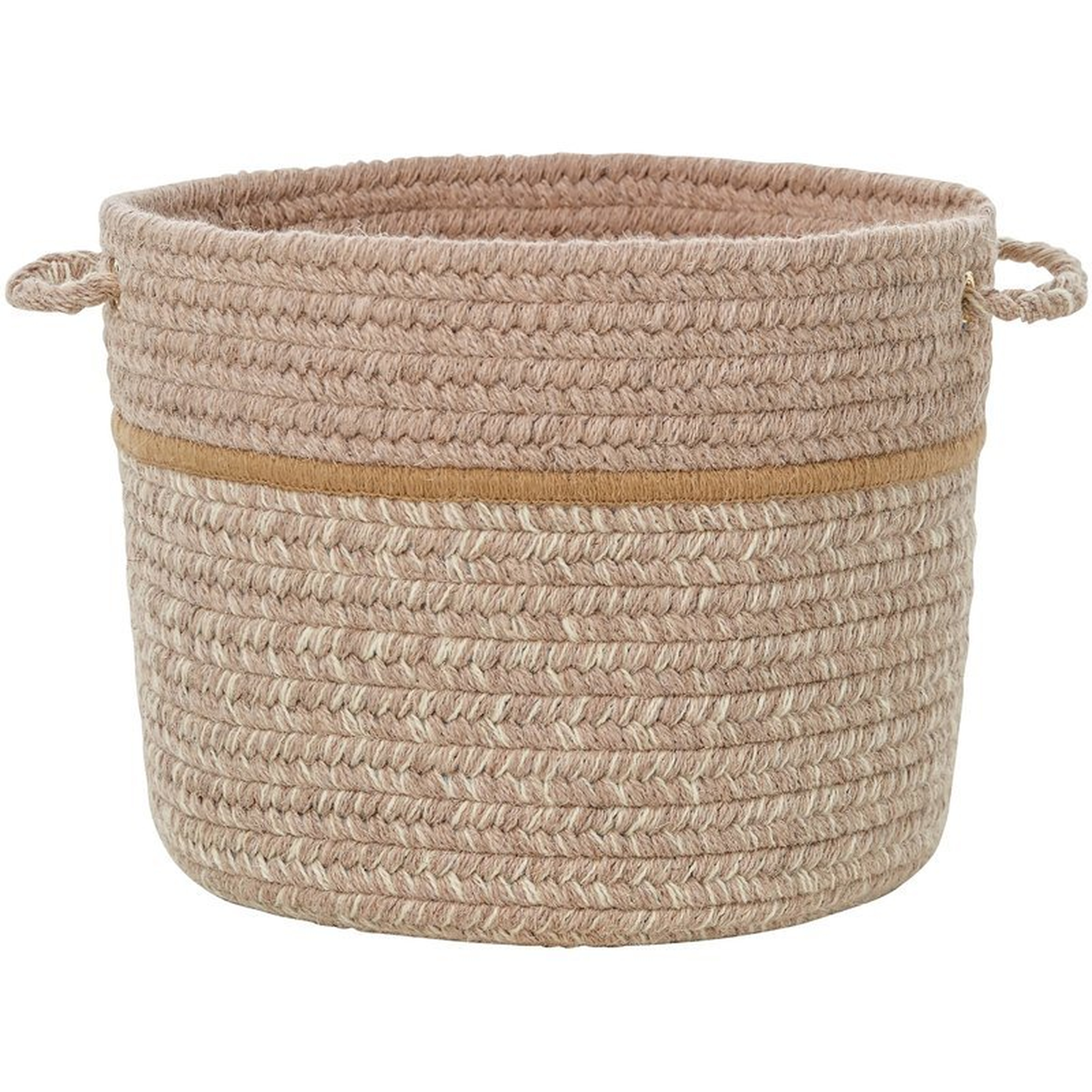 Banded Fabric Basket - Wayfair