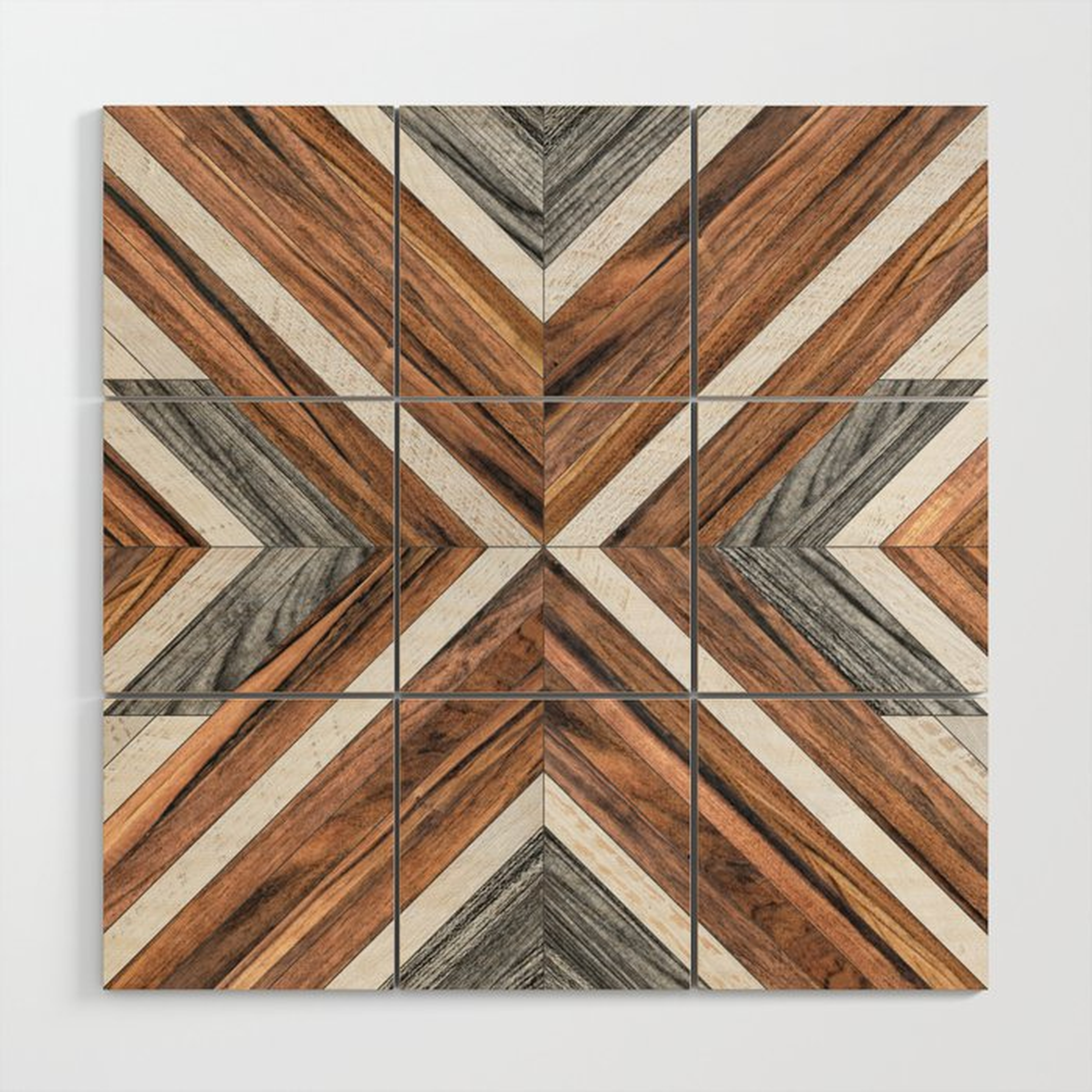 Urban Tribal Pattern No.4 - Wood Wood Wall Art - Society6