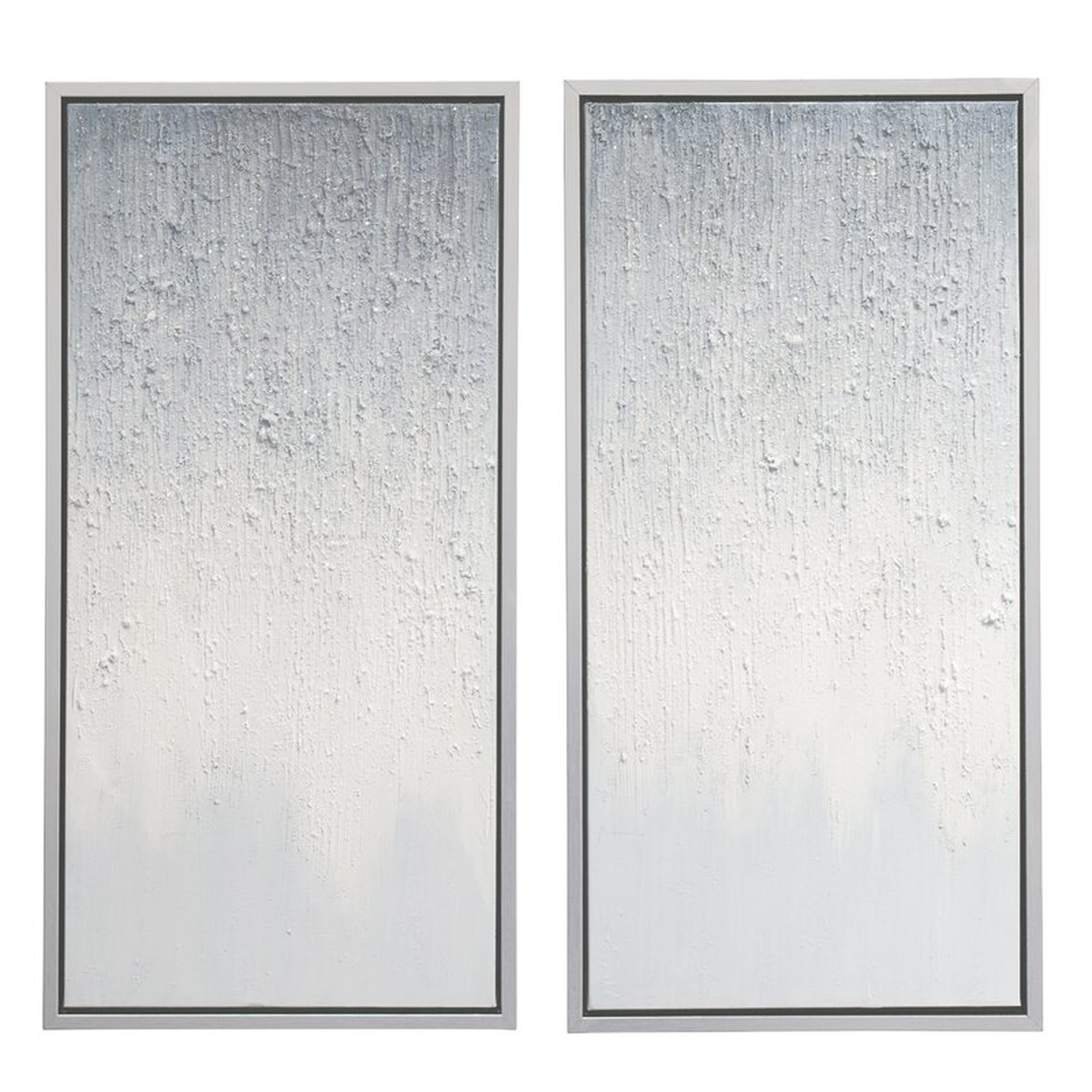 Stardusk - 2 Piece Floater Frame Painting on Canvas (Set of 2) - AllModern