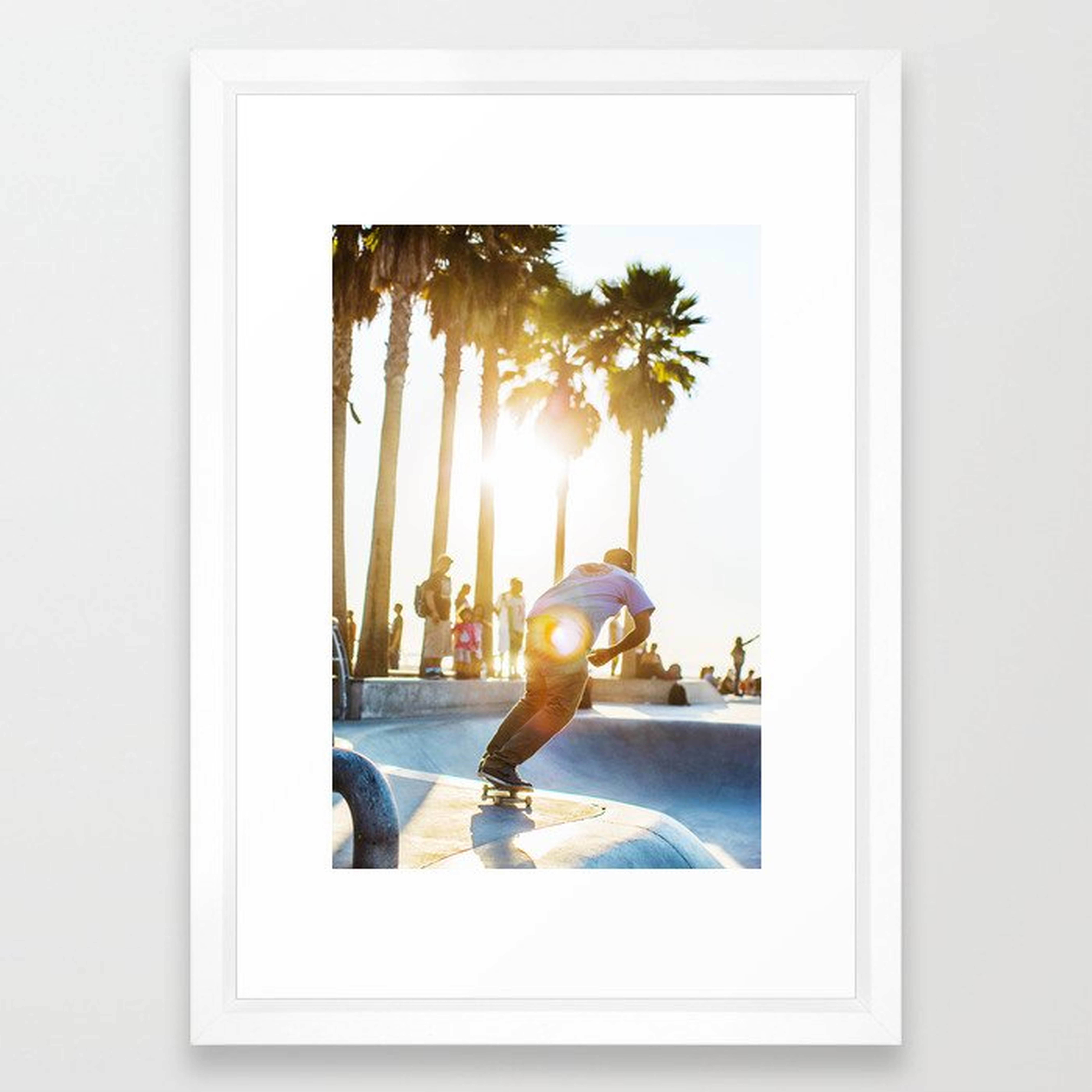 Venice Beach Skate Park 2 Framed Art Print - Society6