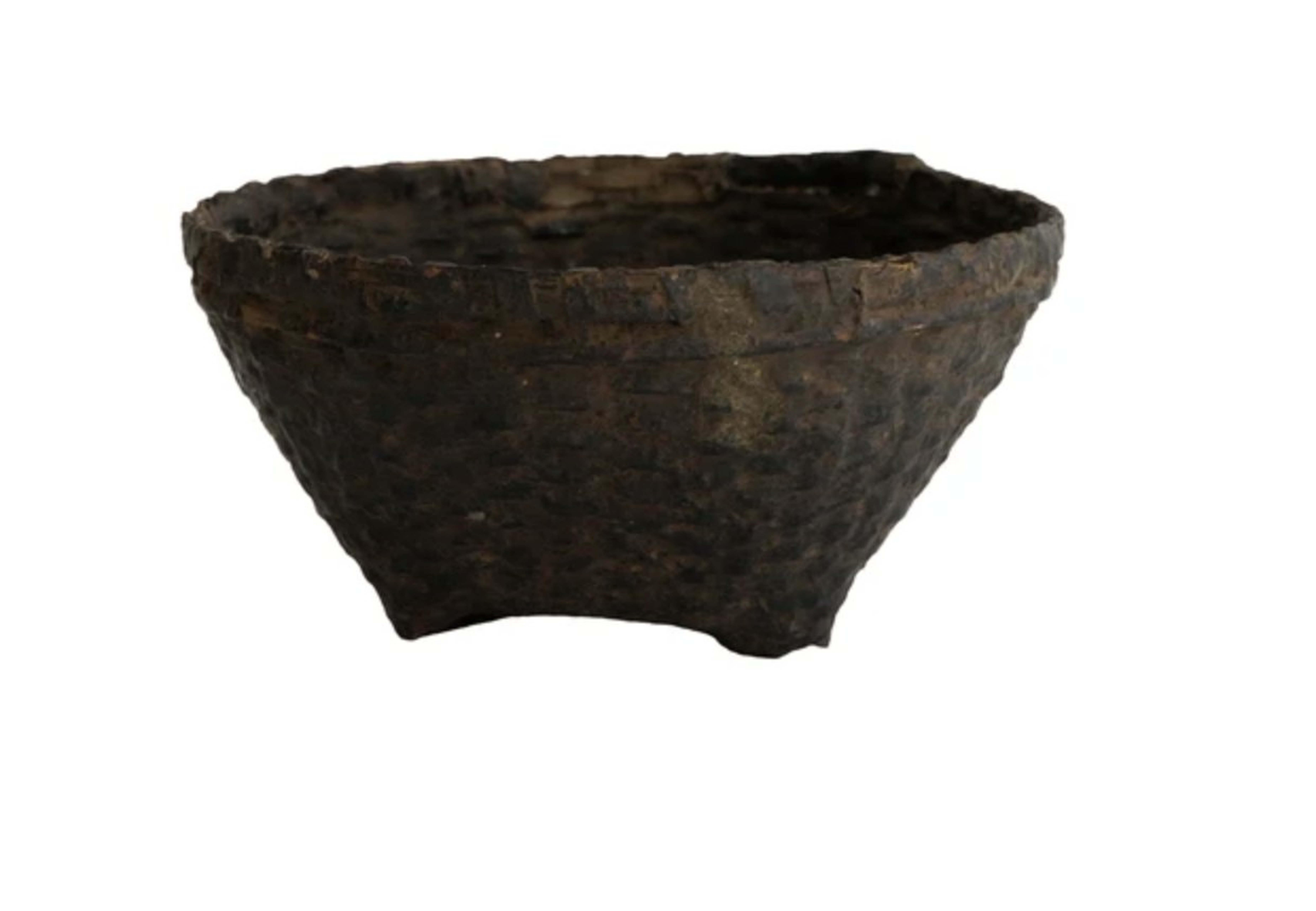 Found Weathered Cane Basket - McGee & Co.