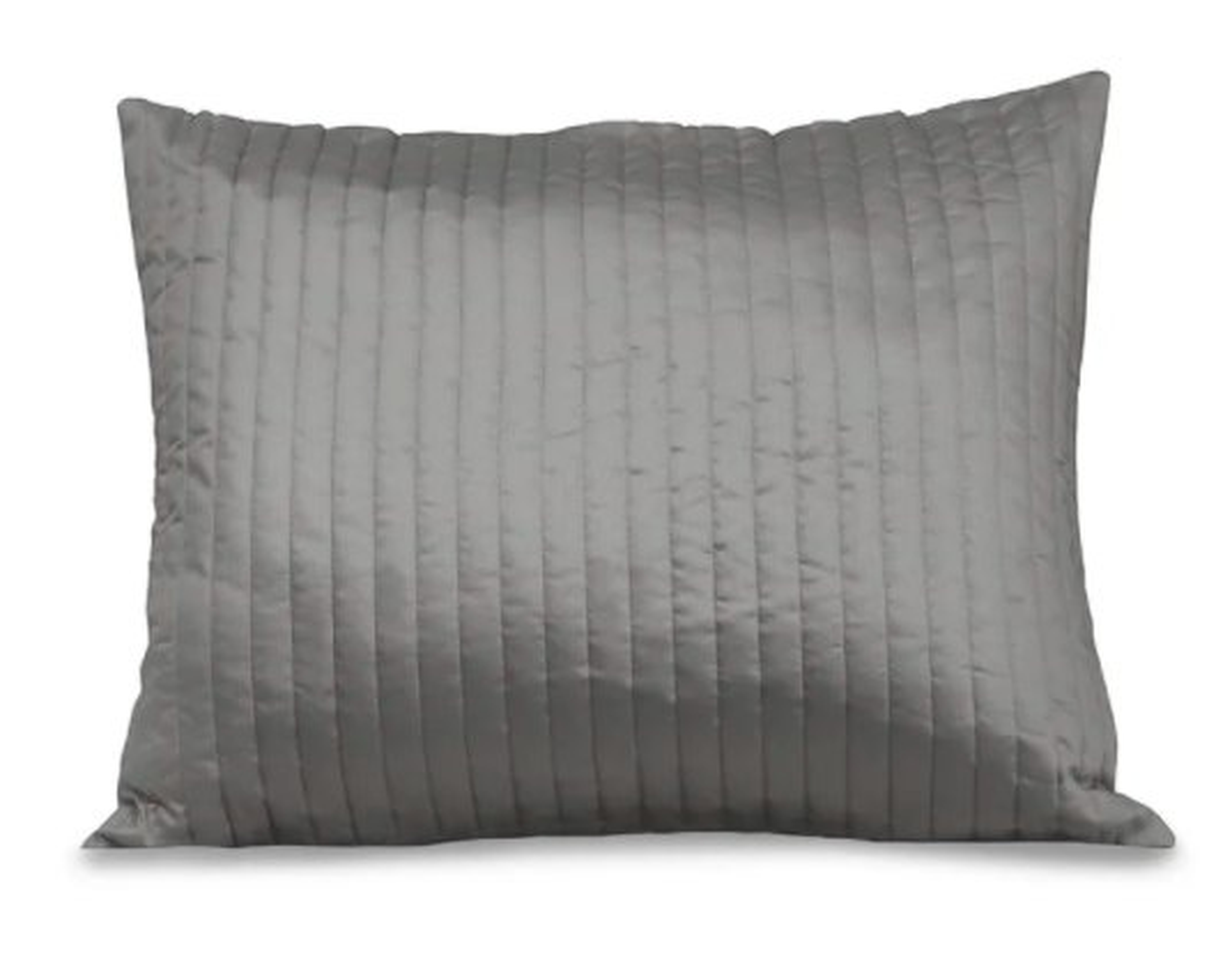 Signoria Firenze Siena Channel Quilted Sham Size: Queen, Color: Silver Moon - Perigold