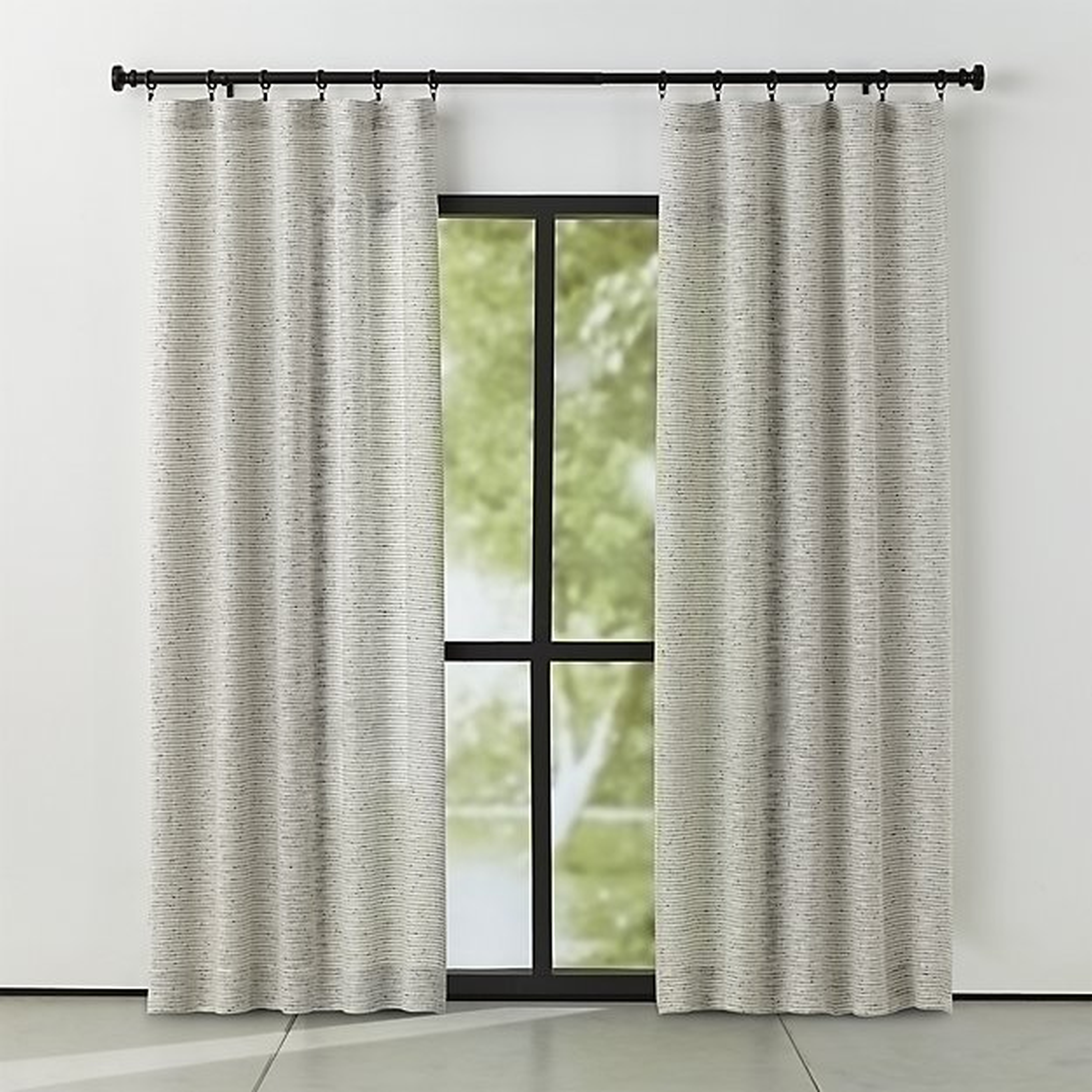 Vesta Textured Curtain Panel 50x108 - Crate and Barrel