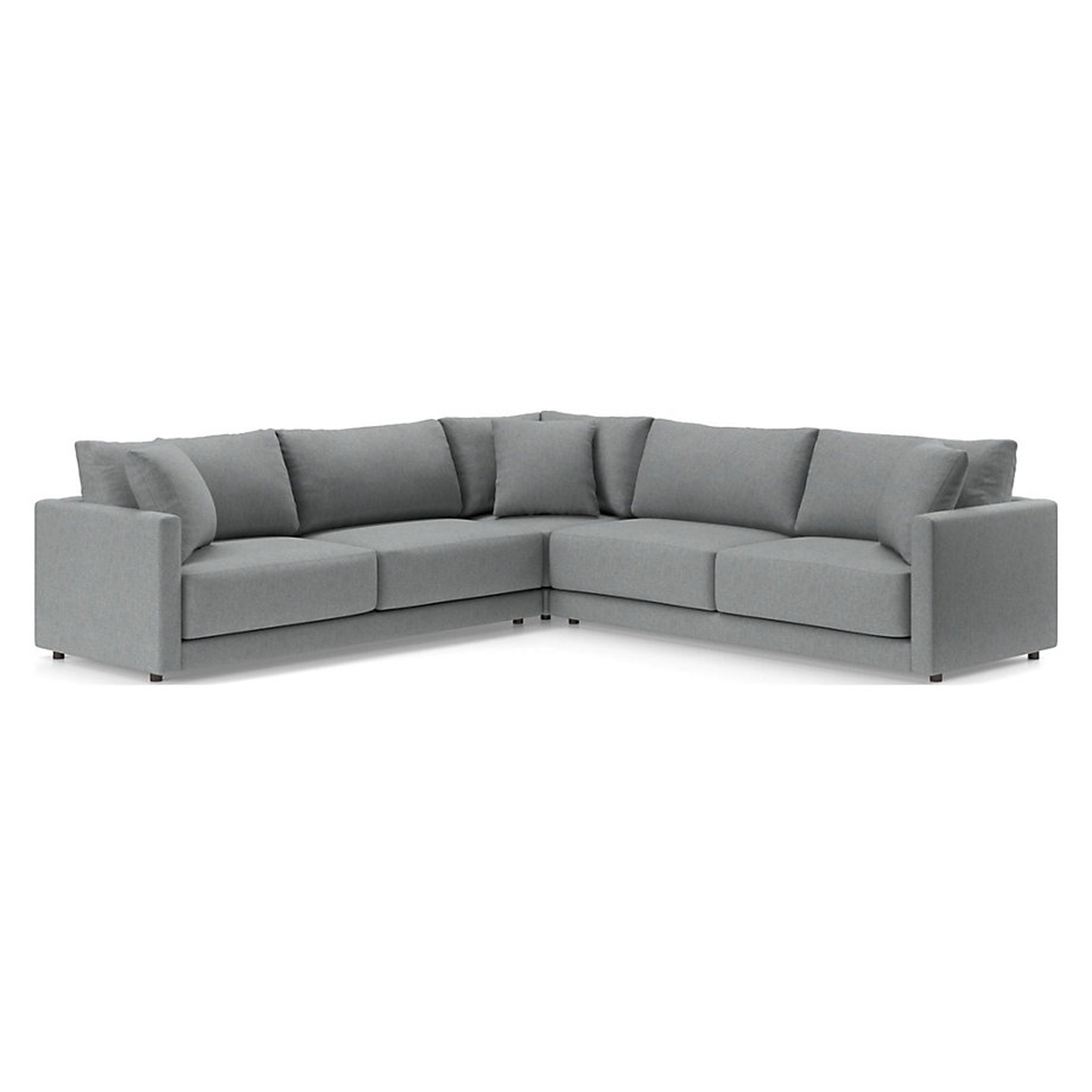 Gather Petite 3-Piece Sectional - Crate and Barrel