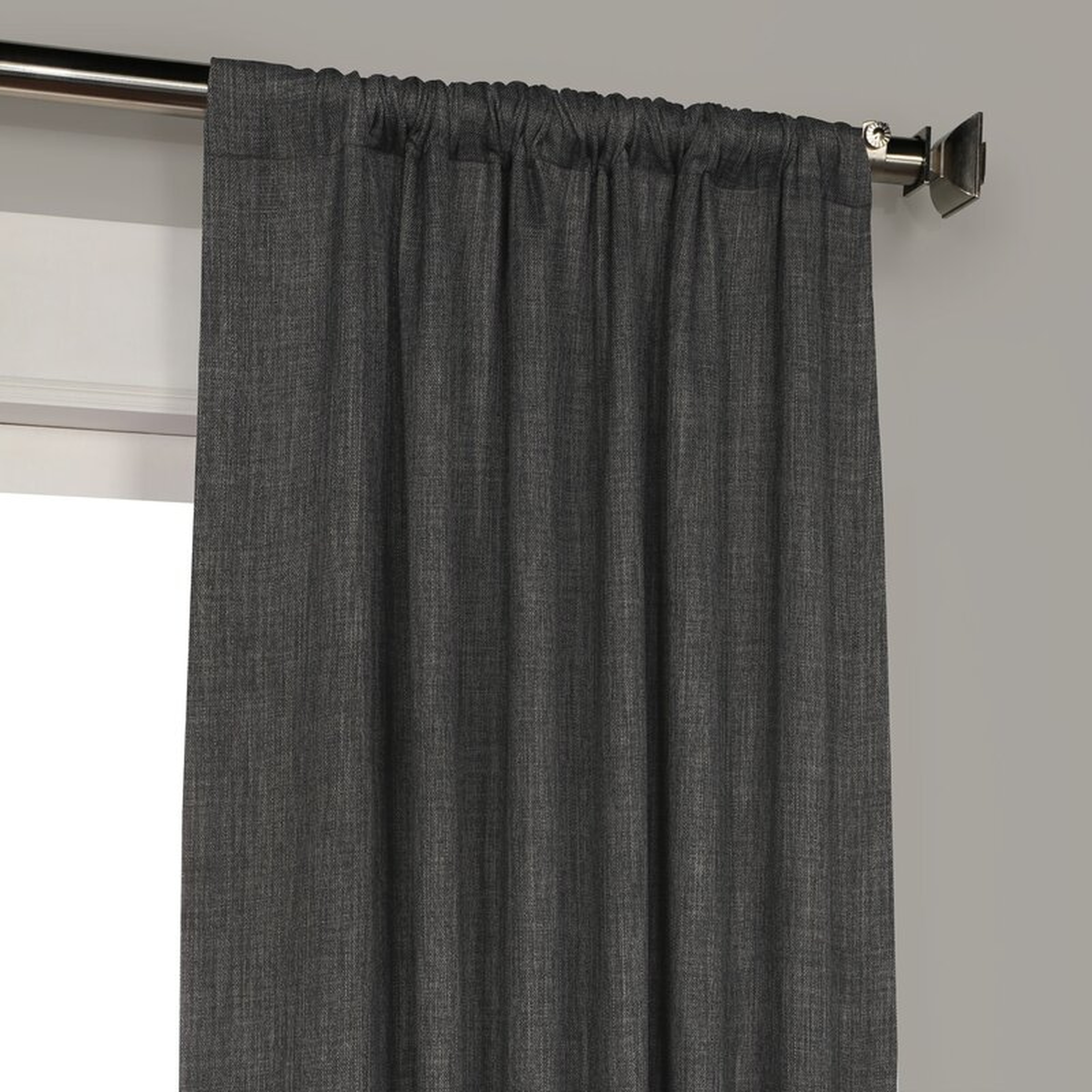 Clem Solid Max Blackout Thermal Rod Pocket Single Curtain Panel - Wayfair