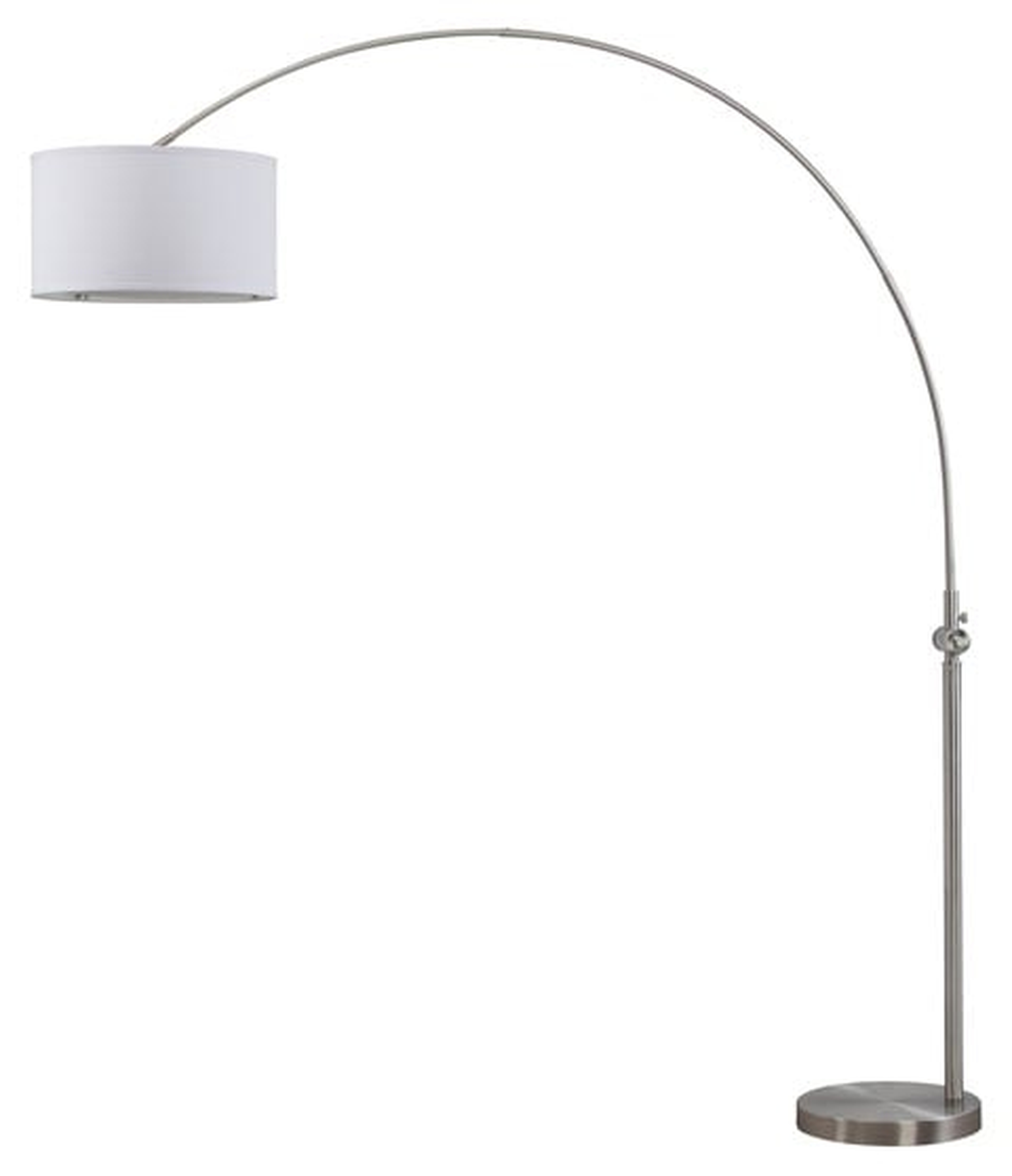Ascella 86-Inch H Arc Floor Lamp - Nickel - Arlo Home - Arlo Home