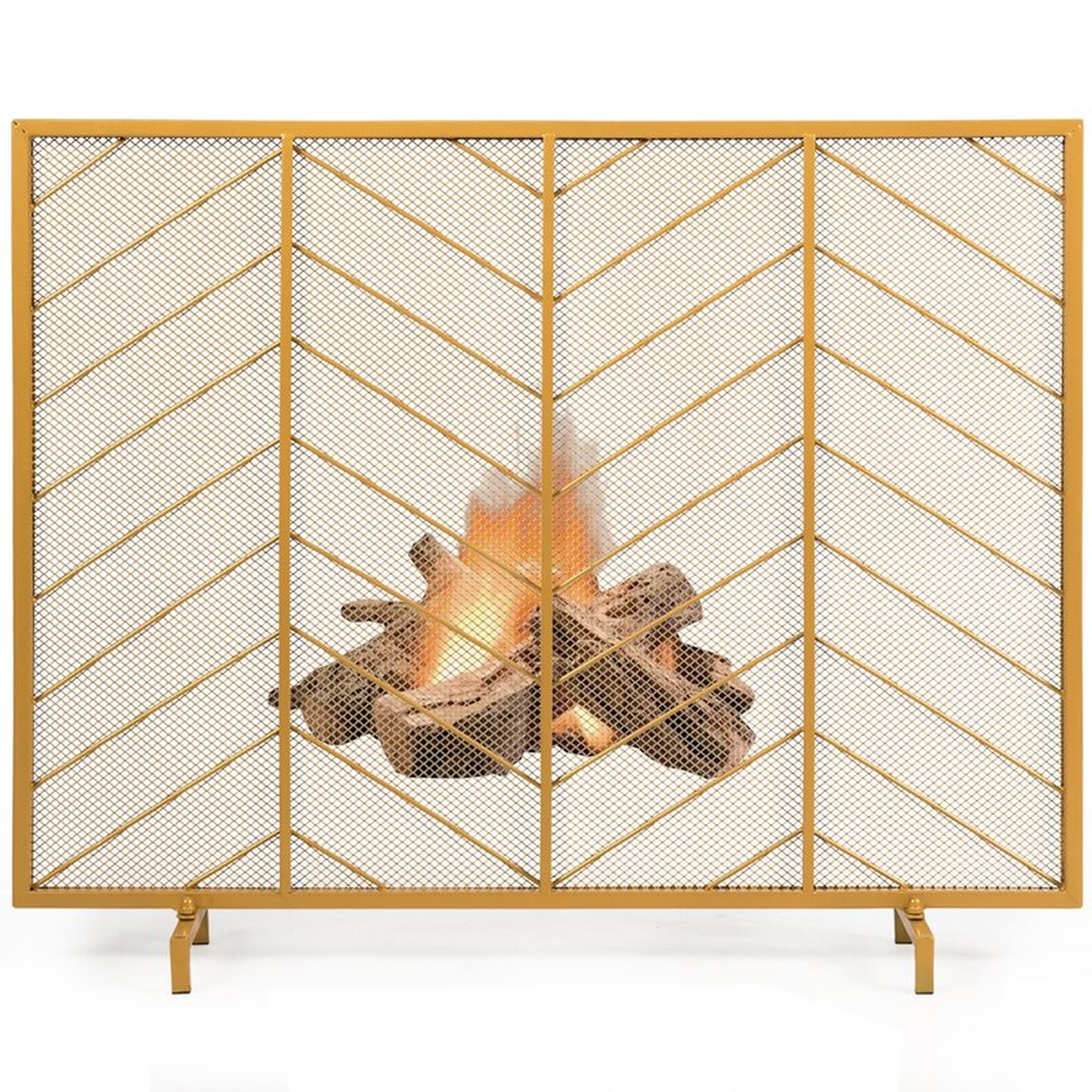 Single Panel Fireplace Screen - Wayfair