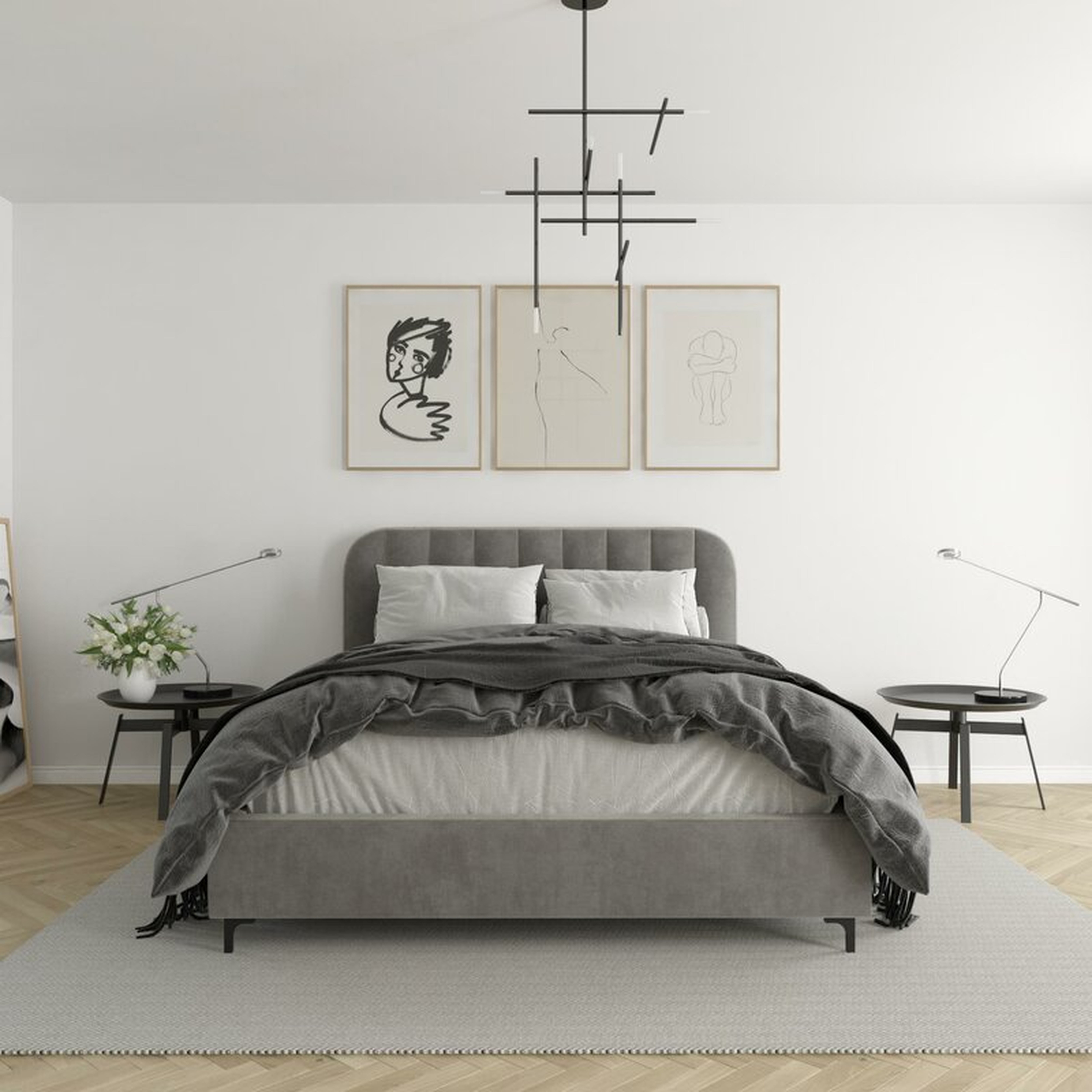 Arley Upholstered Low Profile Platform Bed - Wayfair