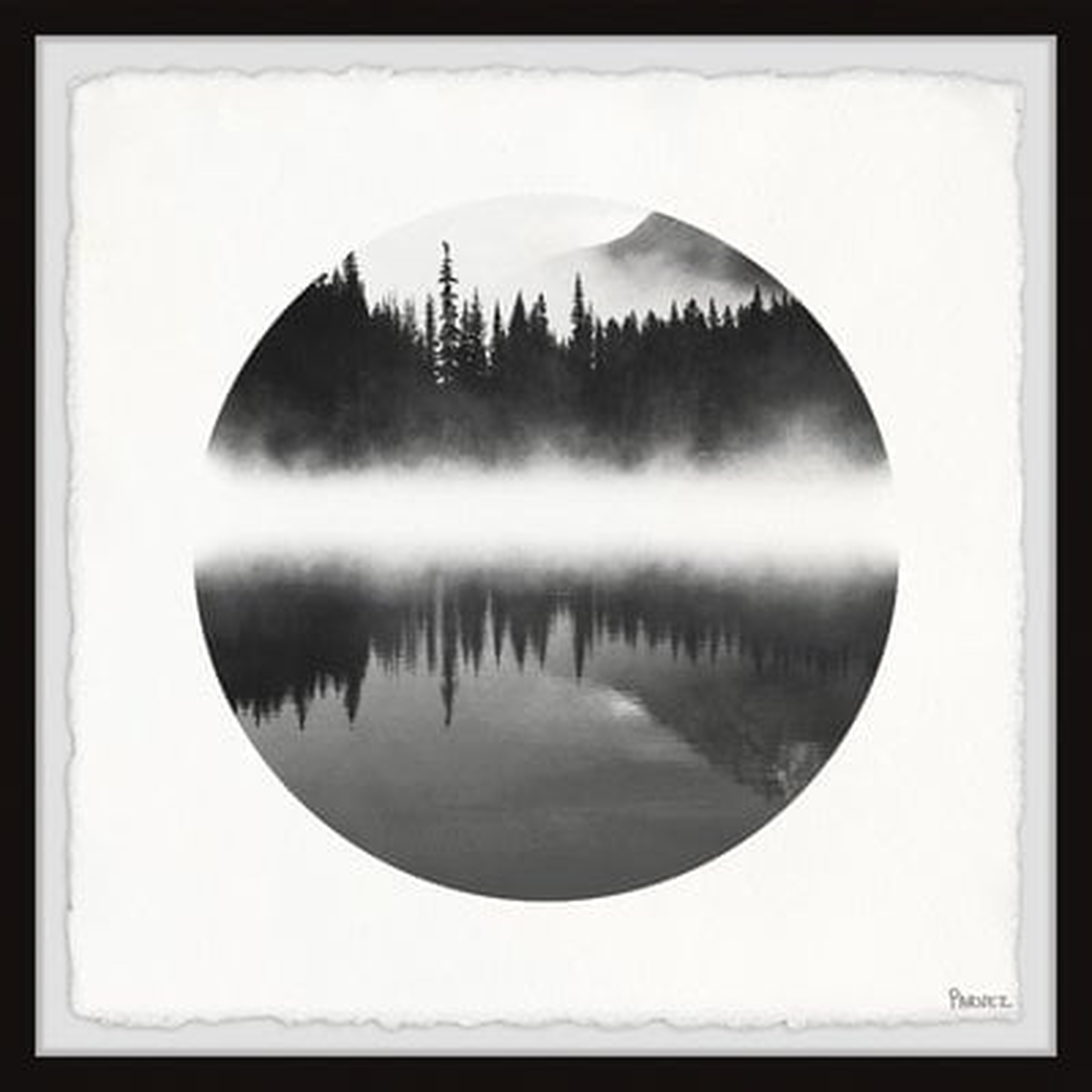 'Mountain Lake Reflection' Framed Print - Wayfair