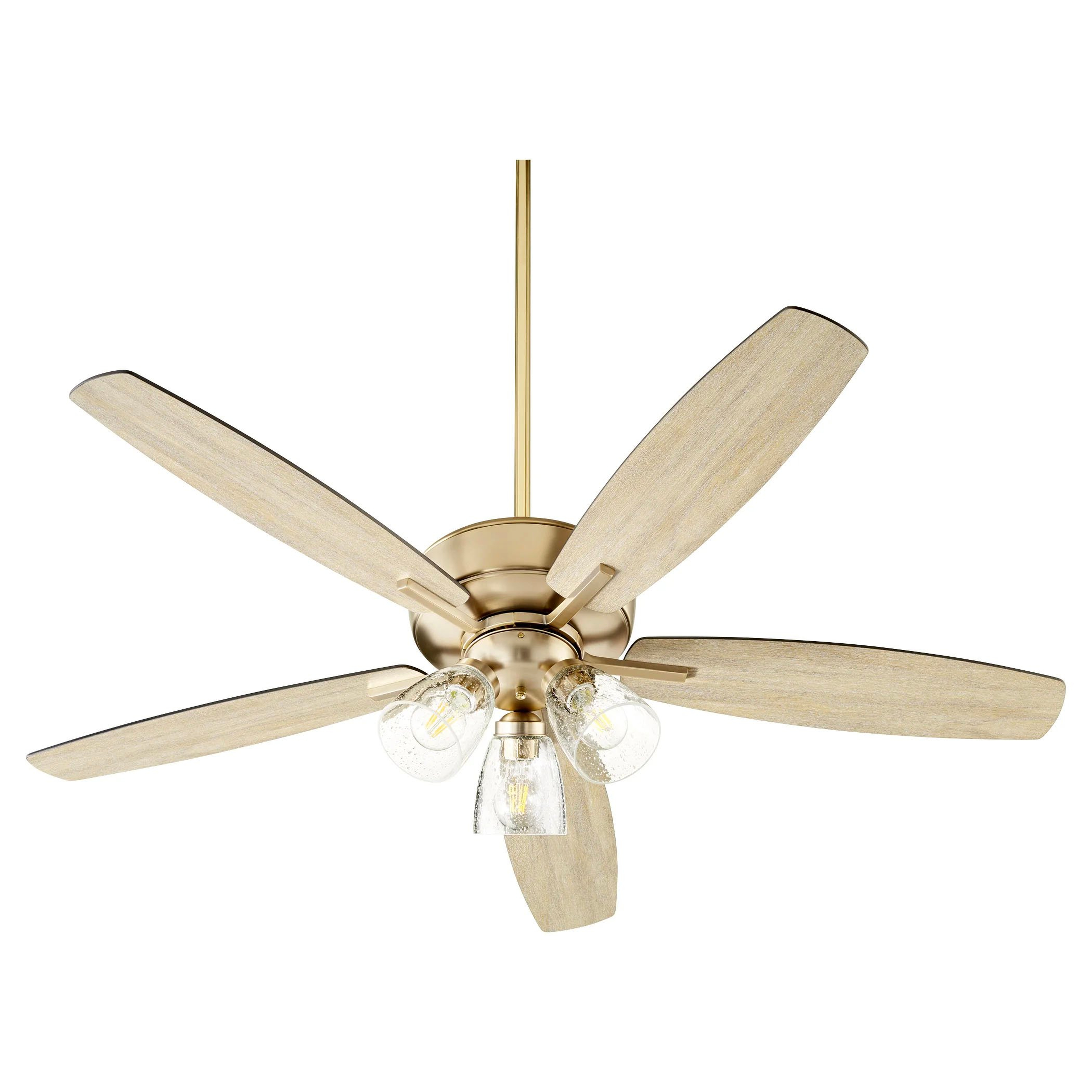 52'' Aromas 5 - Blade Standard Ceiling Fan with Pull Chain and Light Kit Included - Wayfair