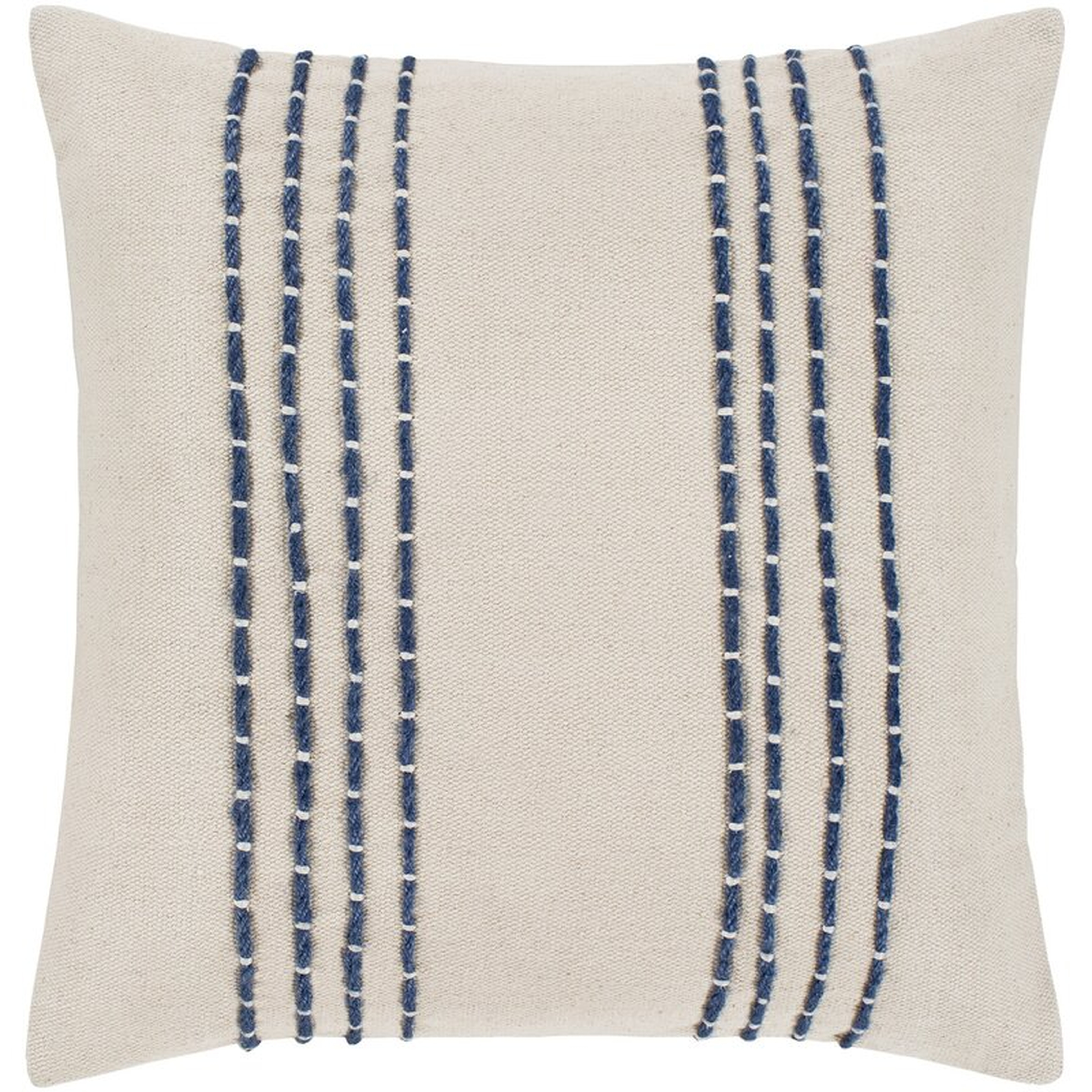 Leann Texture Cotton Striped Throw Pillow - Wayfair