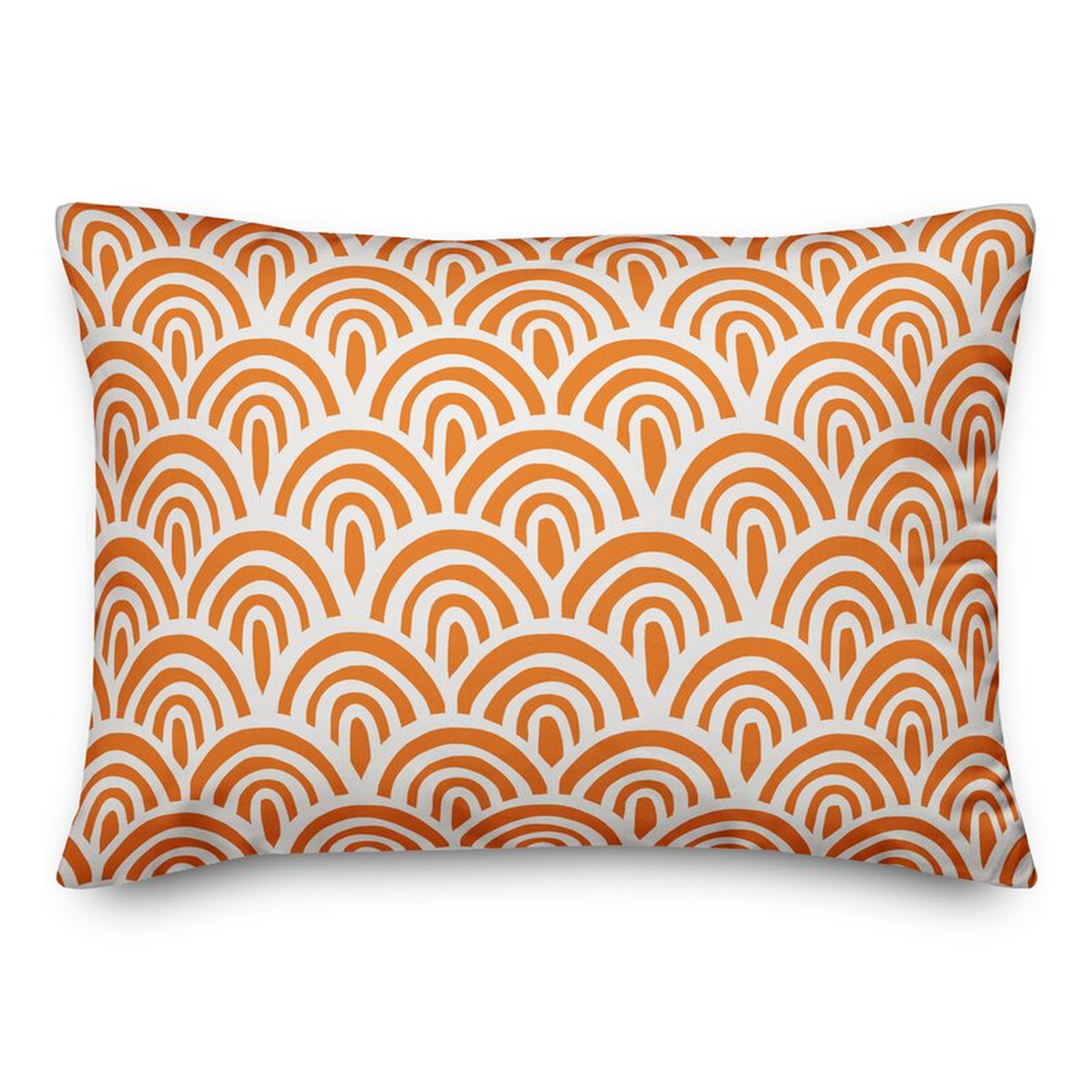 Mcclung Abstract Scallop Outdoor Rectangular Pillow Cover - Wayfair