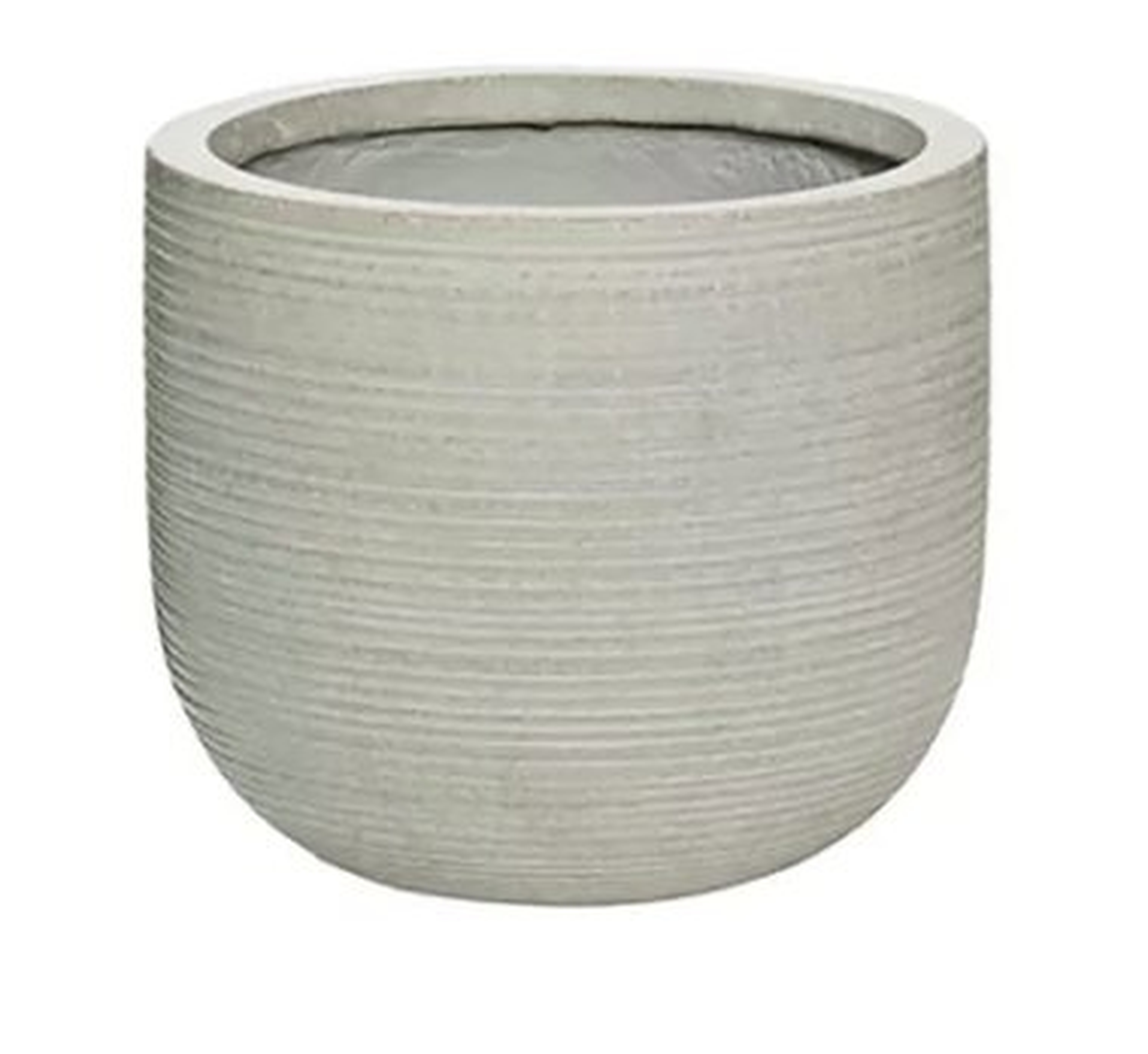 Clarion Round Fiberstone Pot Planter - Wayfair